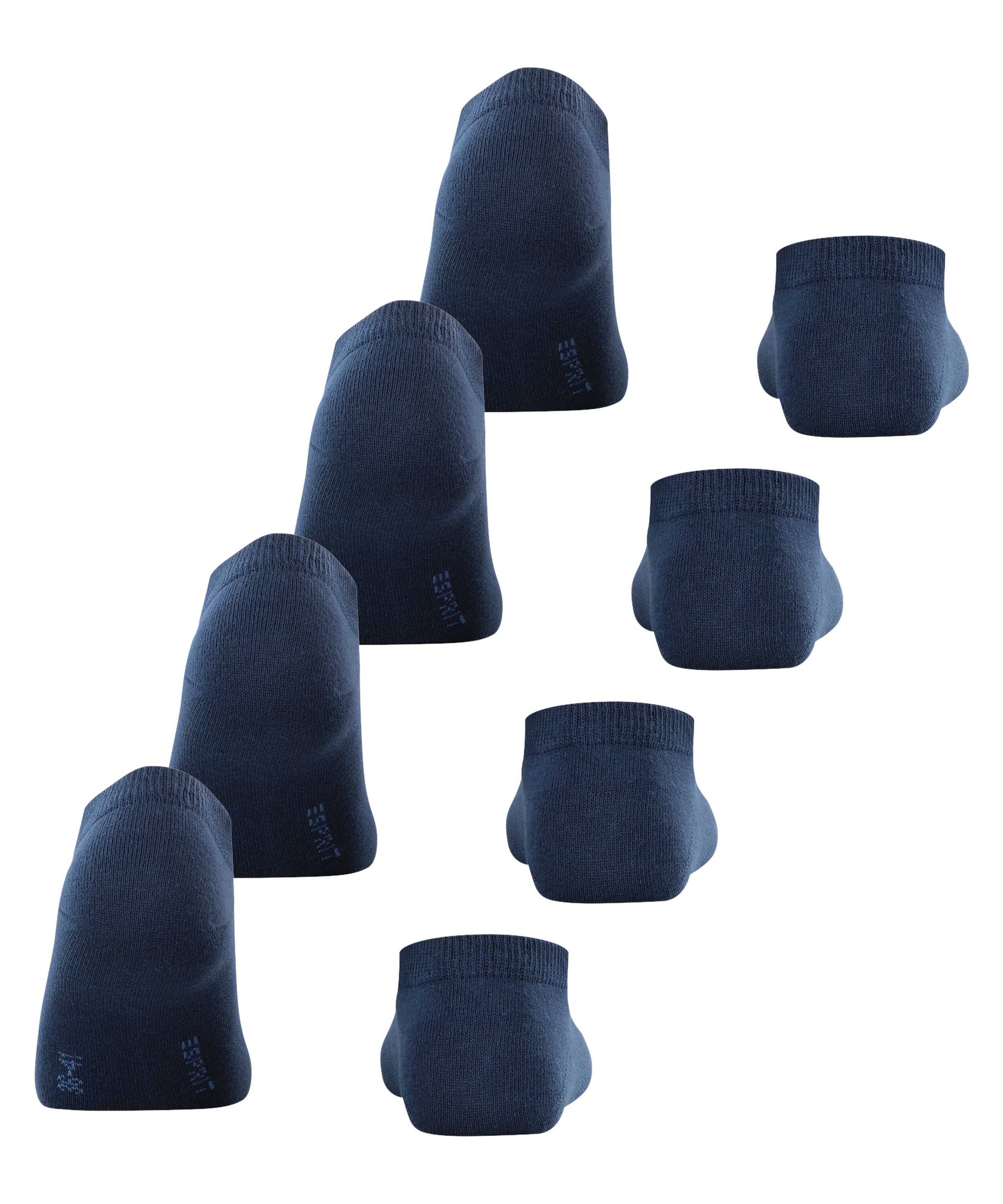 Esprit Sneakersocken »Solid« Einheitsgröße 36-41, geripptes Bündchen, unifarben, Basic Vorteilspack