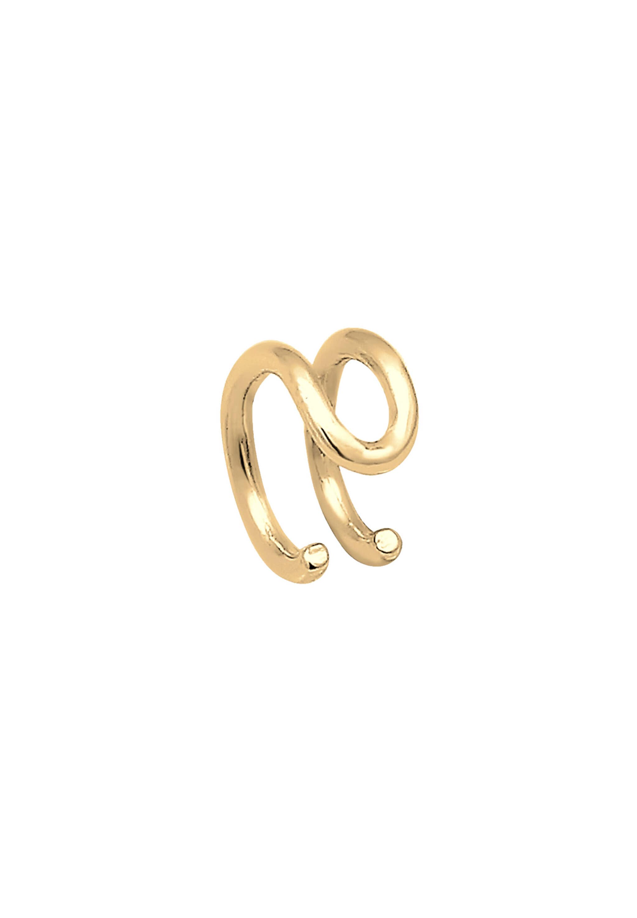 Elli Premium Ohrklemme »Ohrringe Earcuff Single Geo Basic Trend 375 Gelbgold«