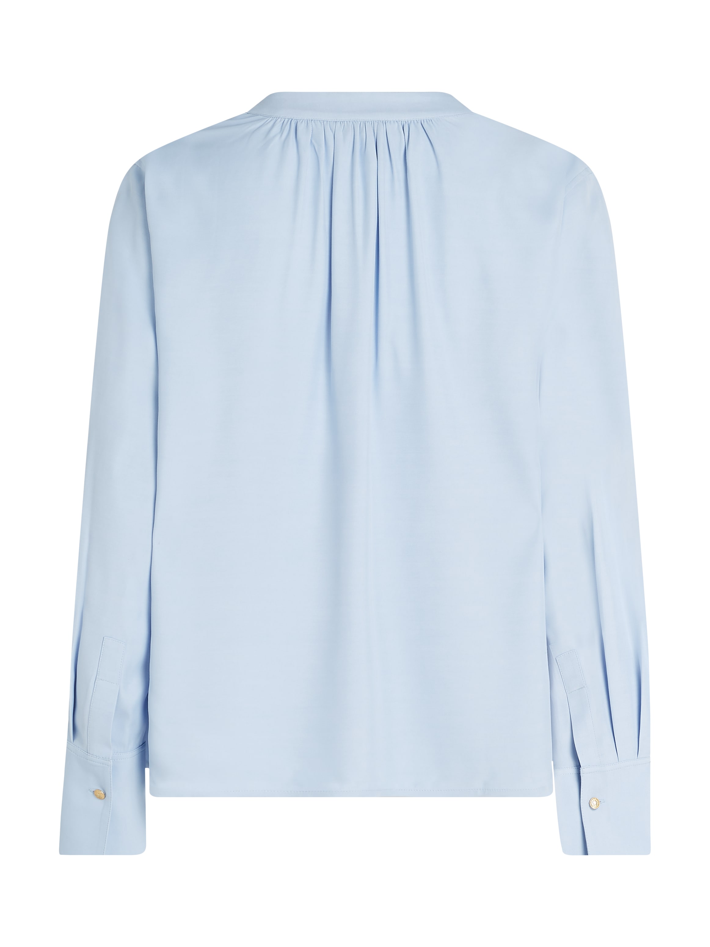 Tommy Hilfiger Langarmbluse »SOFT VIS V NECK LS BLOUSE«, mit Raffungen