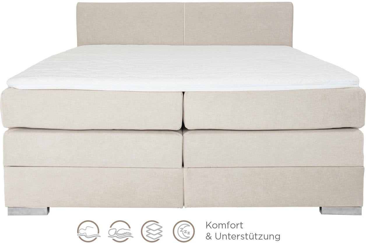Home affaire Boxspringbett »Juliste inkl. Bettkasten und PUR-Schaum-Topper« erhältlich in den Breite 160, 180 & 200cm