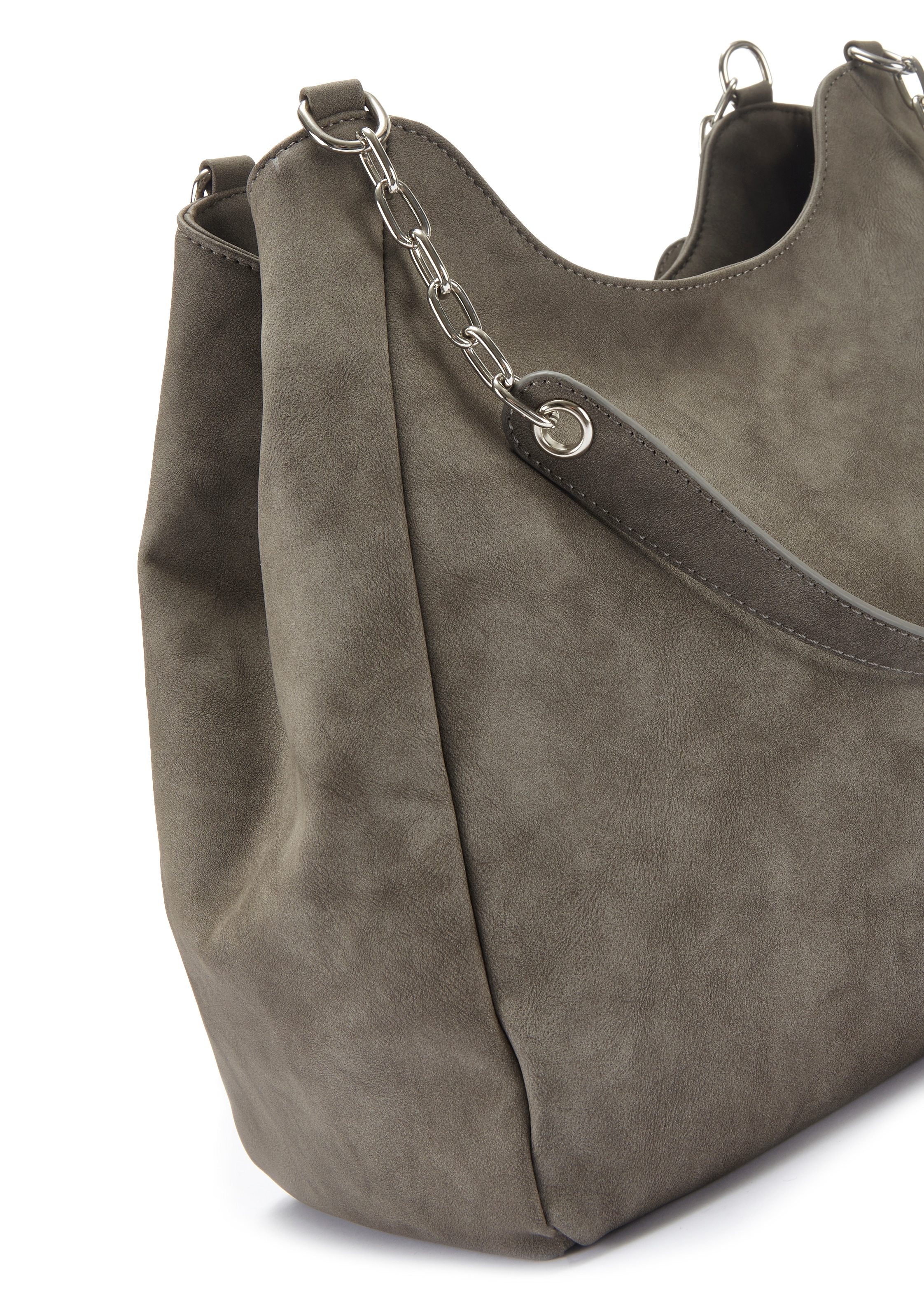 Vivance Henkeltasche »Schultertasche«, mit silberfarbenen Details, Damentasche, Shopper, Handtasche VEGAN