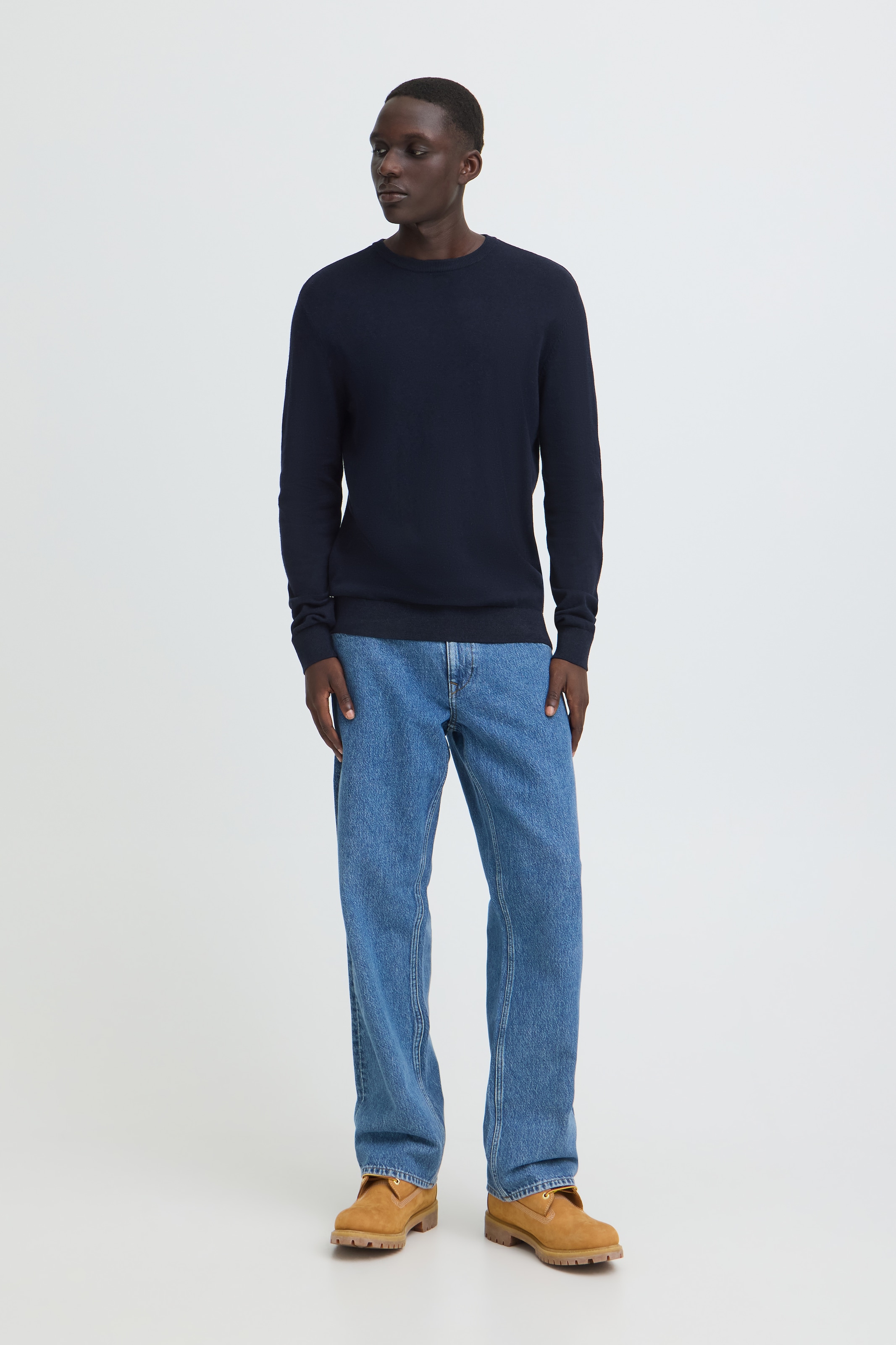Blend Rundhalspullover »BHBAGGE CREW KNIT« Baumwollmischung, regular fit