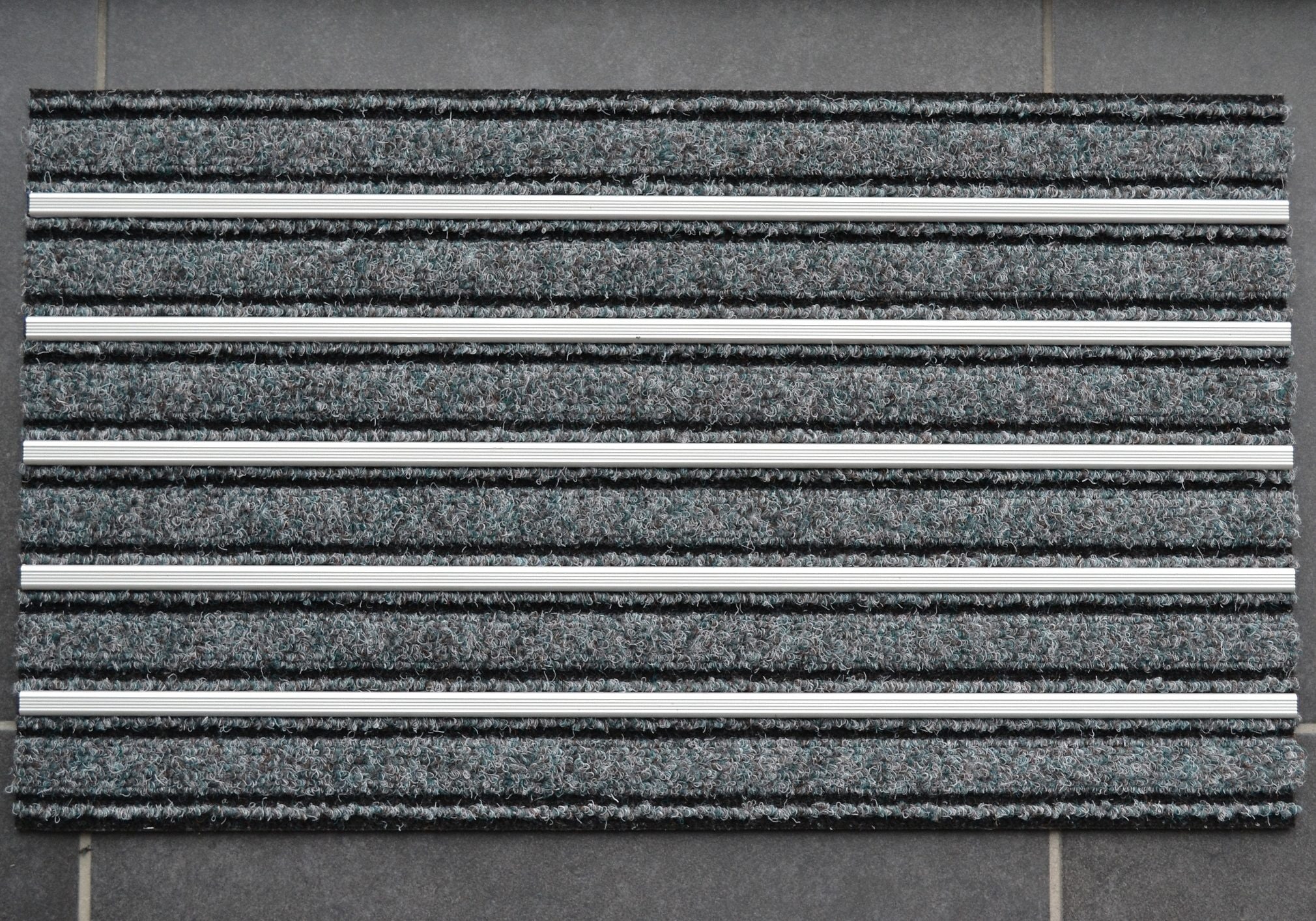 HANSE Home Fußmatte »Alustar«, rechteckig, besonders Strapazierfähig, Eingangsbereich, Aluminium Profilleisten