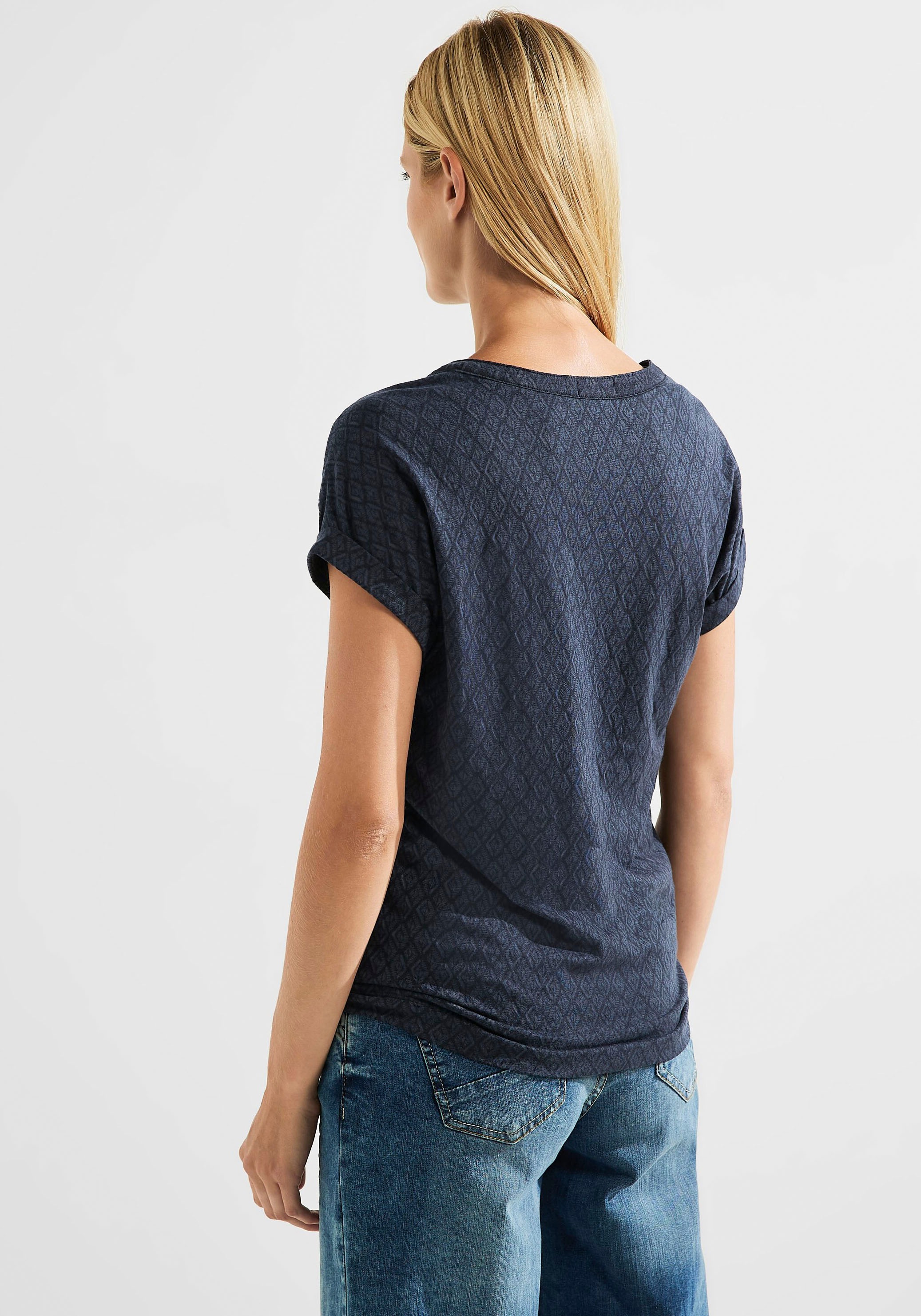 bei mit Cecil online in OTTO Allover-Muster Rhombusform T-Shirt,