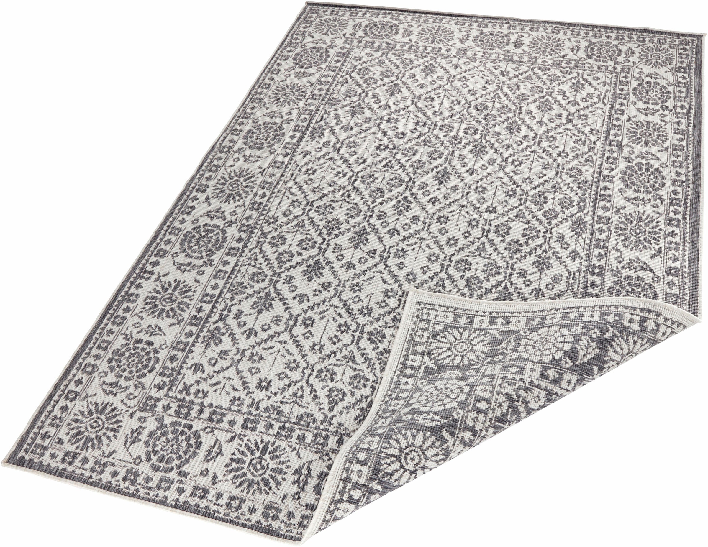 NORTHRUGS Teppich »Curacao«, rechteckig, 5 mm Höhe, In-& Outdoor, Läufer, Wetterfest, Balkon, Wohnzimmer, Wasserfest