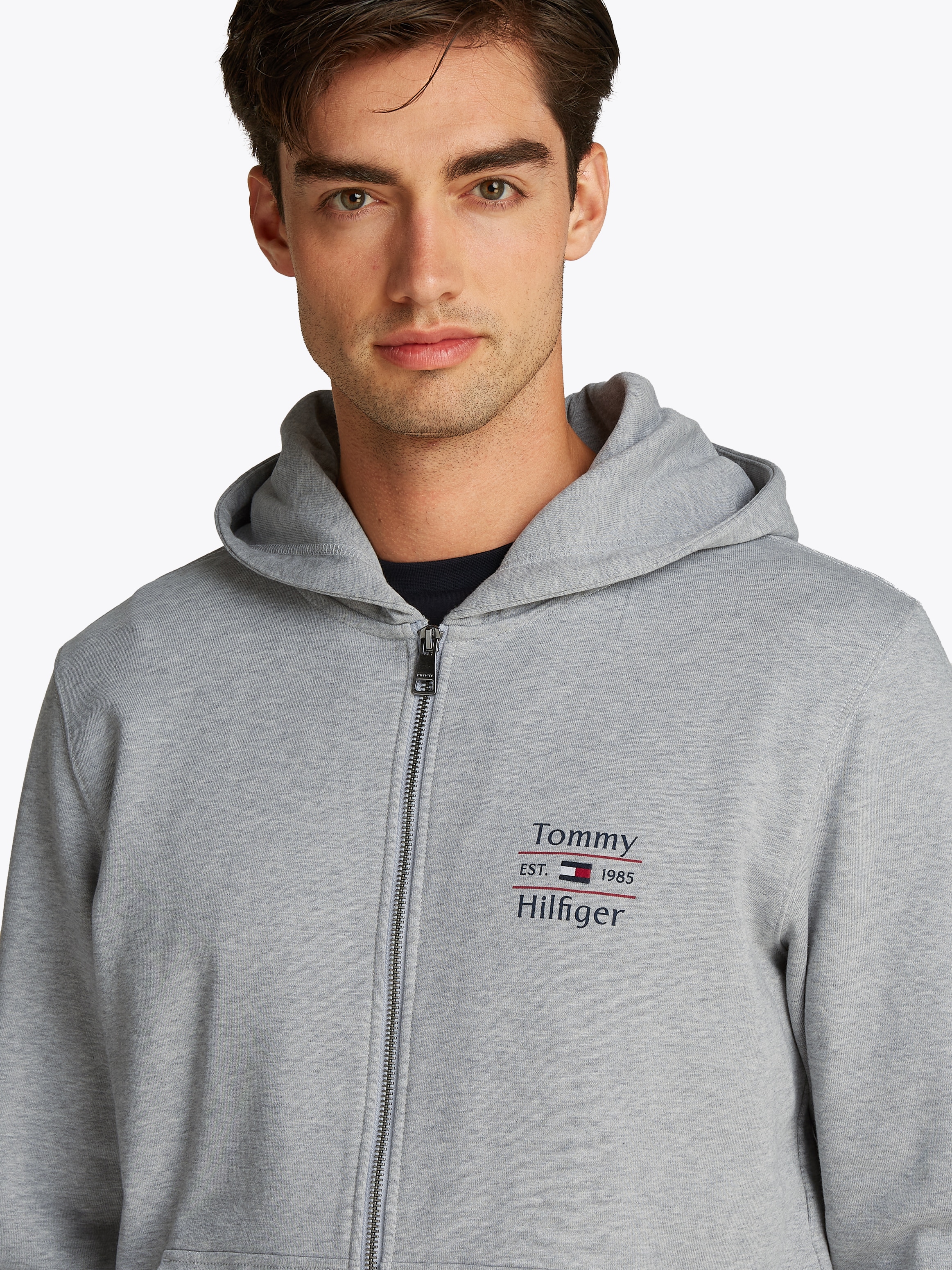Tommy Hilfiger Kapuzensweatjacke »HILFIGER STACK HOODY ZT«
