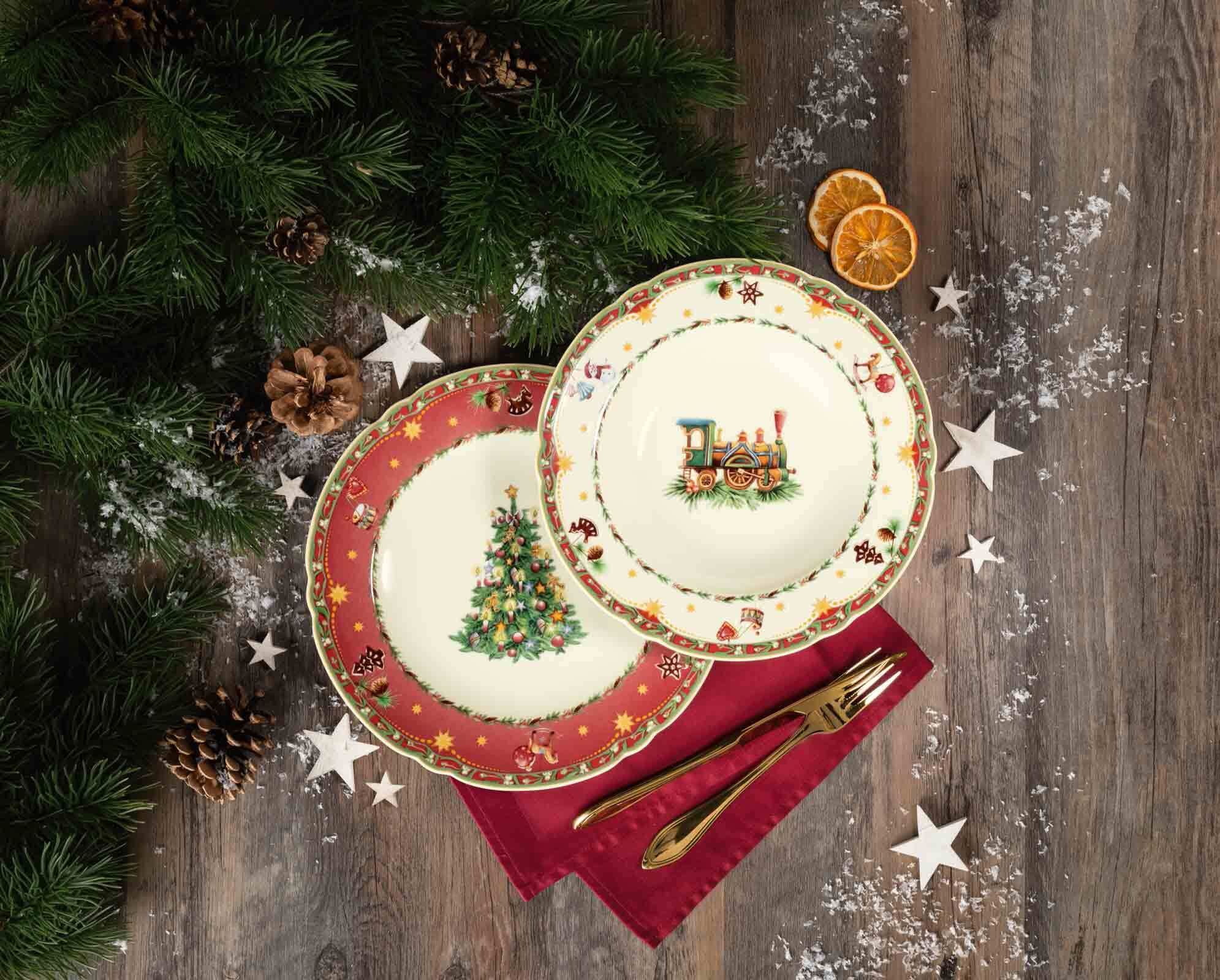 Seltmann Weiden Suppenteller »Suppenteller Marieluise Weihnachtsnostalgie ø 23 cm 6er Set creme«