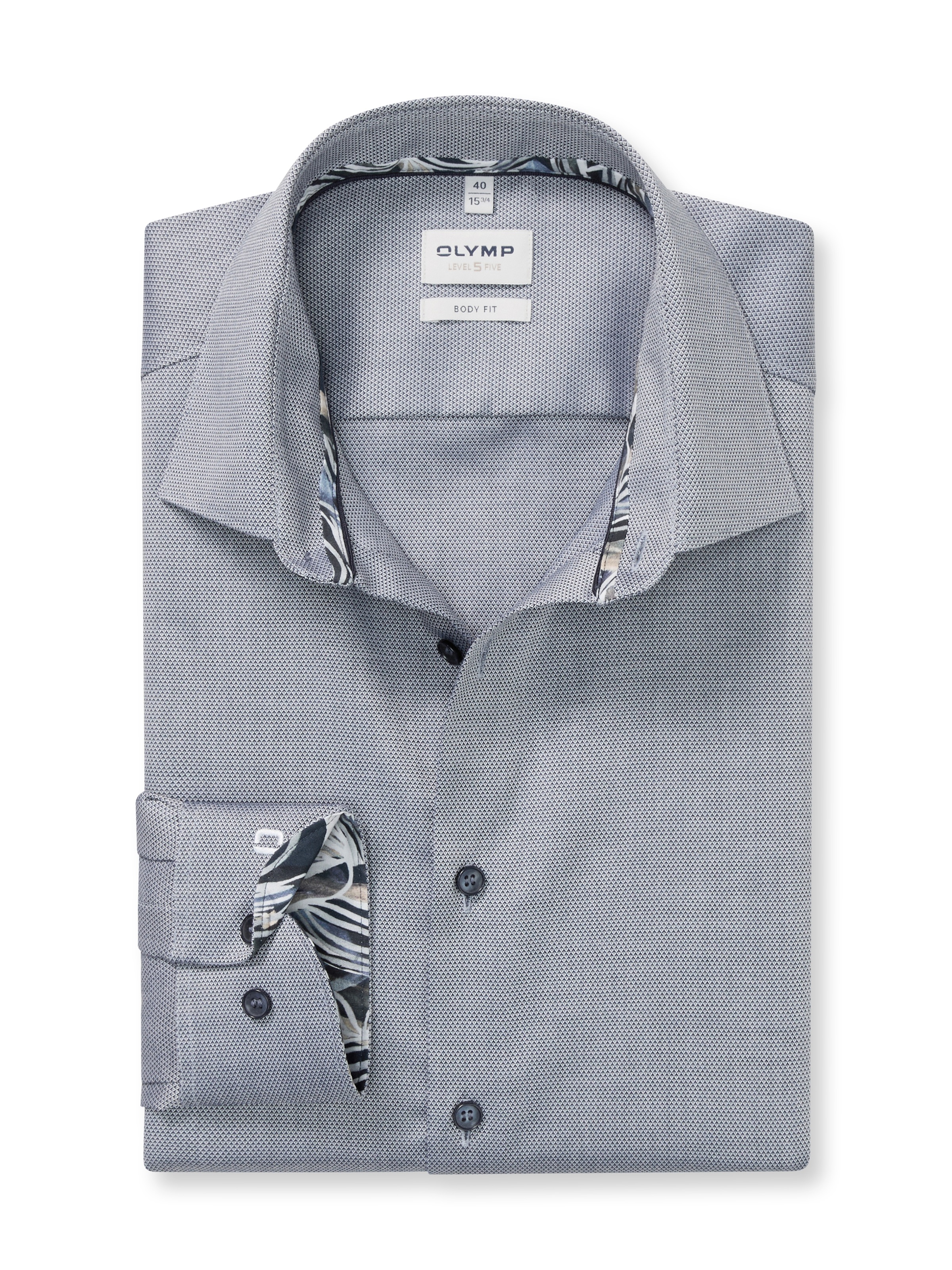OLYMP Langarmhemd »Level Five« extra langer Arm, Businesshemd, body fit