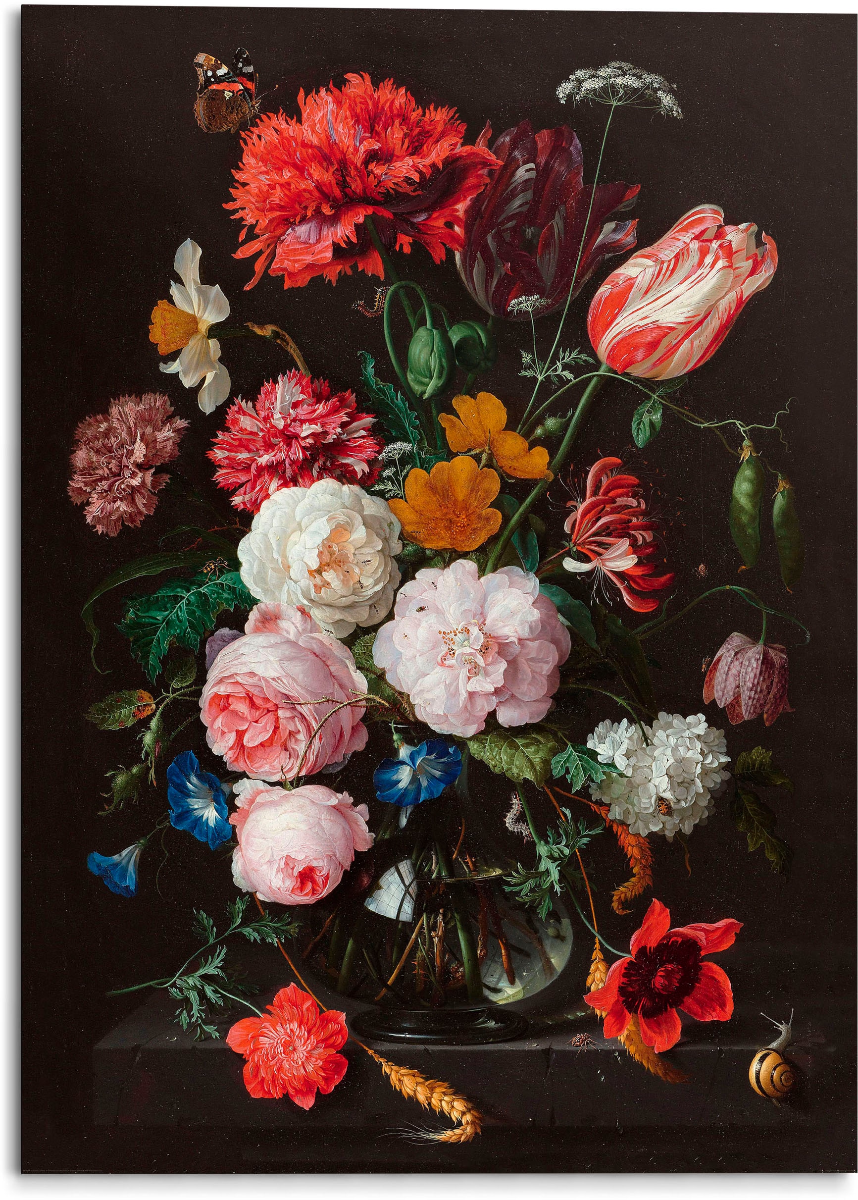 Reinders! OTTO Blumen de Jan St.) Vase »Stilleben in bei Heem«, (1 Holzbild Davidsz