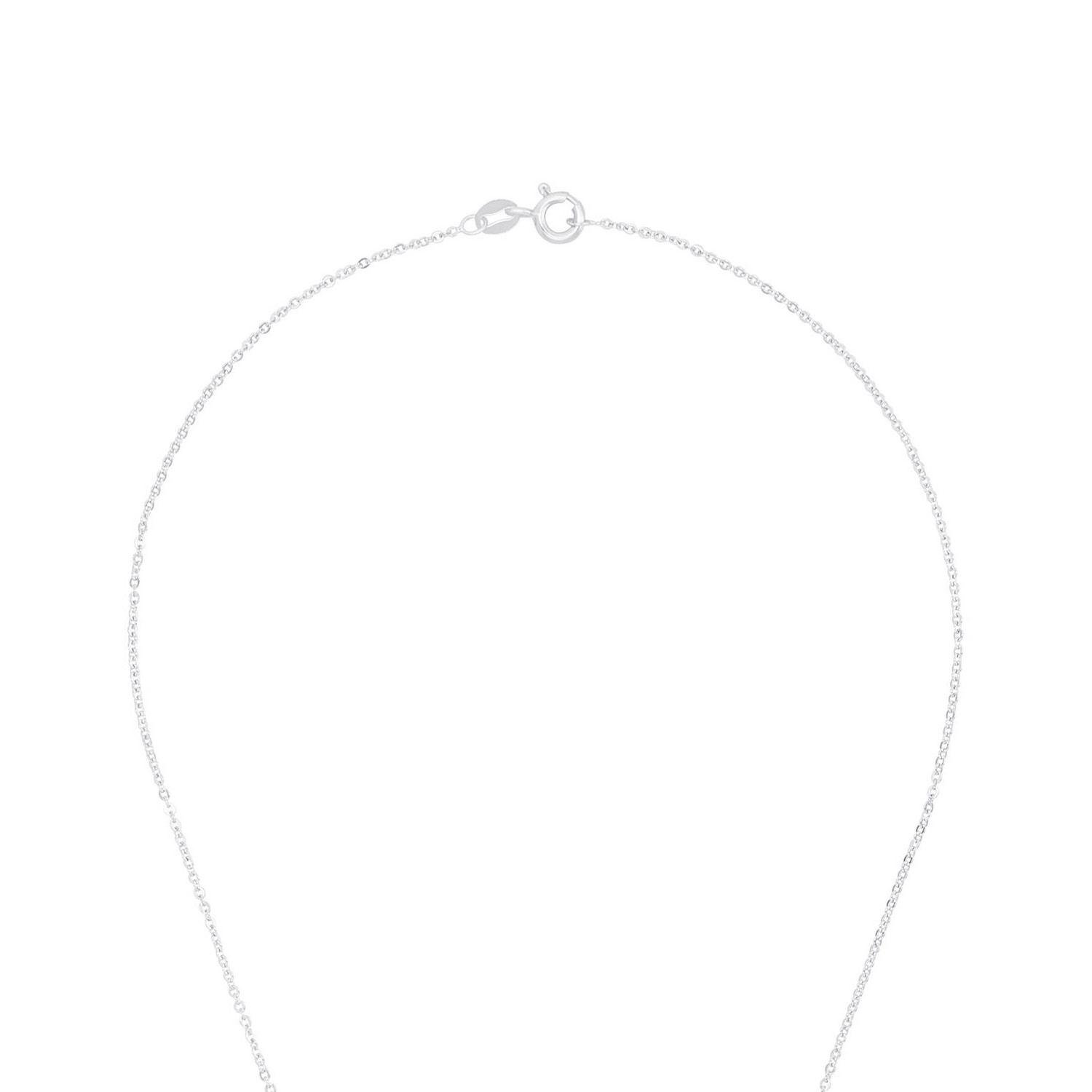 Amor Kette mit Anhänger »Schmuck Geschenk, Kleeblatt« mit Glasstein, Zirkonia (synth.)