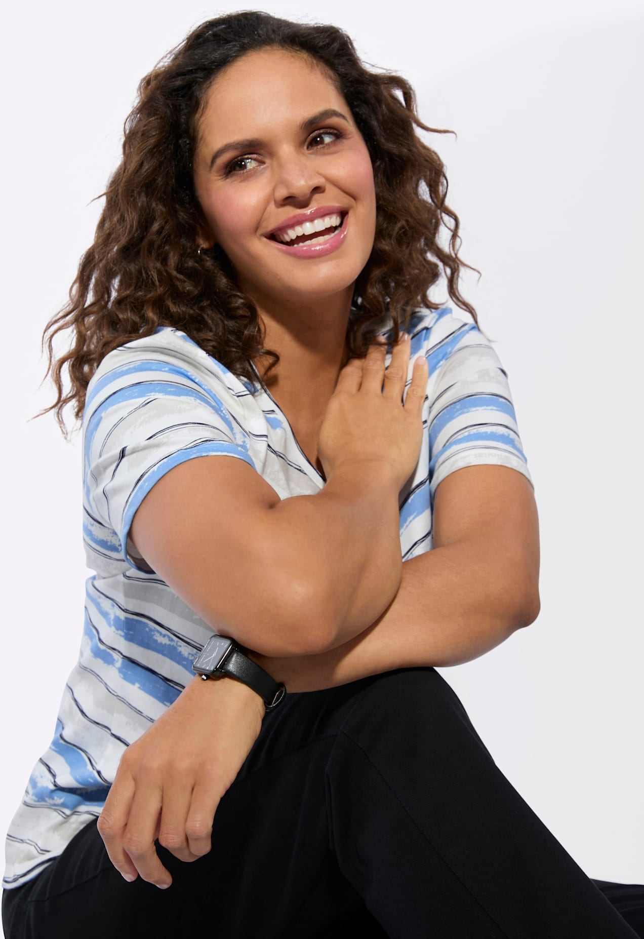 Casual Looks Kurzarmshirt »Ringelshirt« 1 tlg.