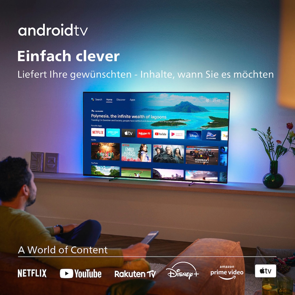 Philips LED-Fernseher »55PML9507/12«, 139 cm/55 Zoll, 4K Ultra HD, Android TV-Smart-TV