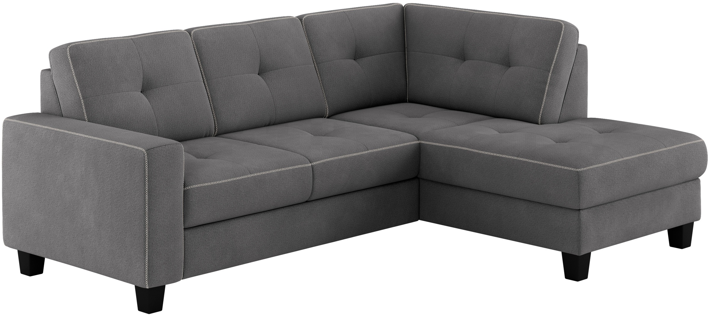 Places of Style Ecksofa »Varese«, wahlweise mit Bettfunktion und Bettkasten