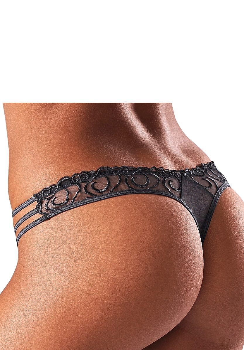 LASCANA String, mit aufregender Stickerei, sexy Dessous, Reizwäsche