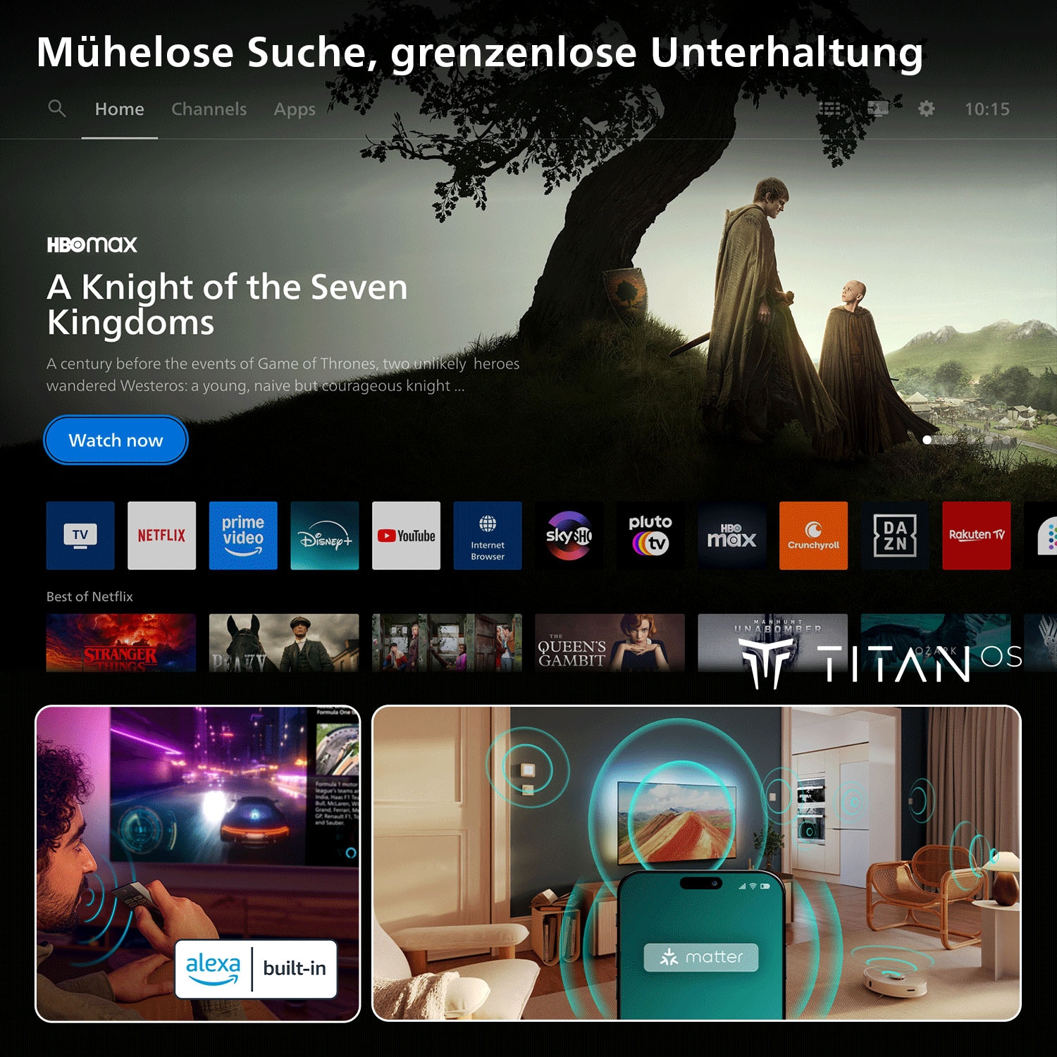 Philips QLED-Fernseher »55PQS8501/12« 139 cm/55 ″ Smart-TV
