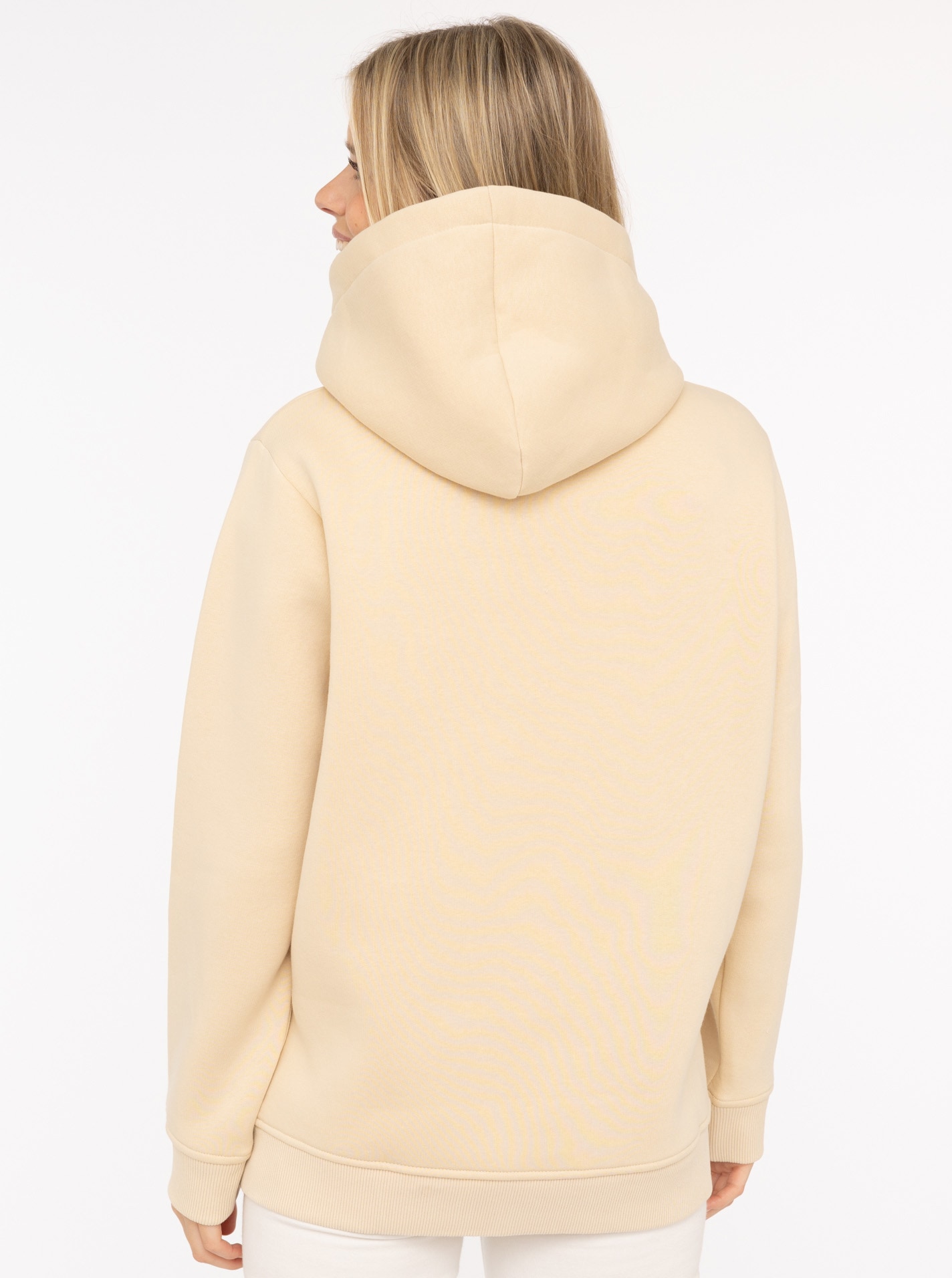 Zwillingsherz Hoodie »"Dackel"«, Stickerei vorne, weiche Fleeceinnenseite, bedruckte Kordel