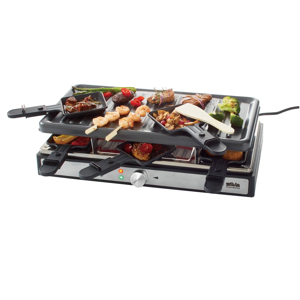 Silva Homeline Raclette »PK-R 088«, 8 St. Raclettepfännchen, 1400 W