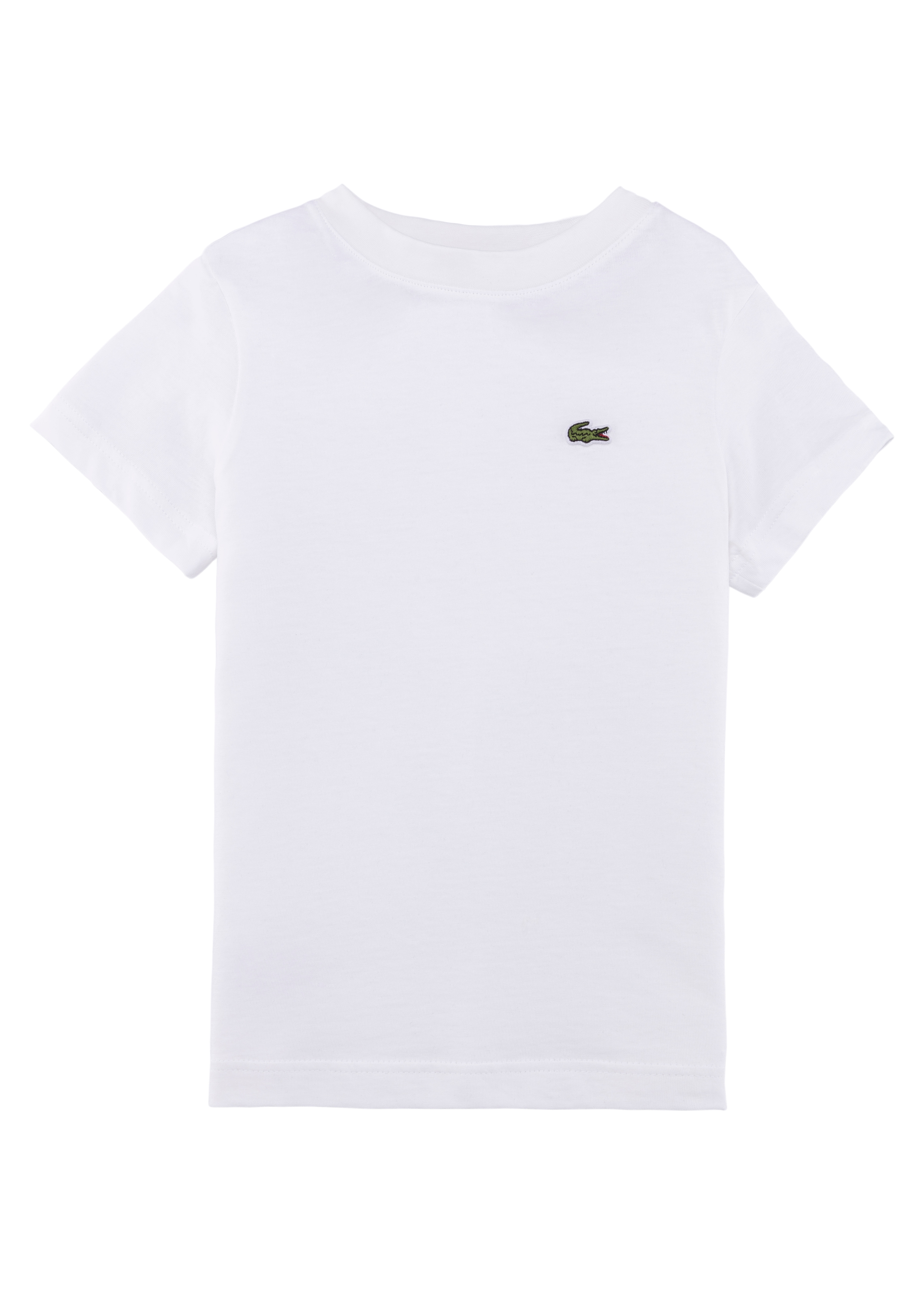 in einem Luxusgeschäft Lacoste T-Shirt, mit Lacoste-Krokodil OTTO auf Brusthöhe bei