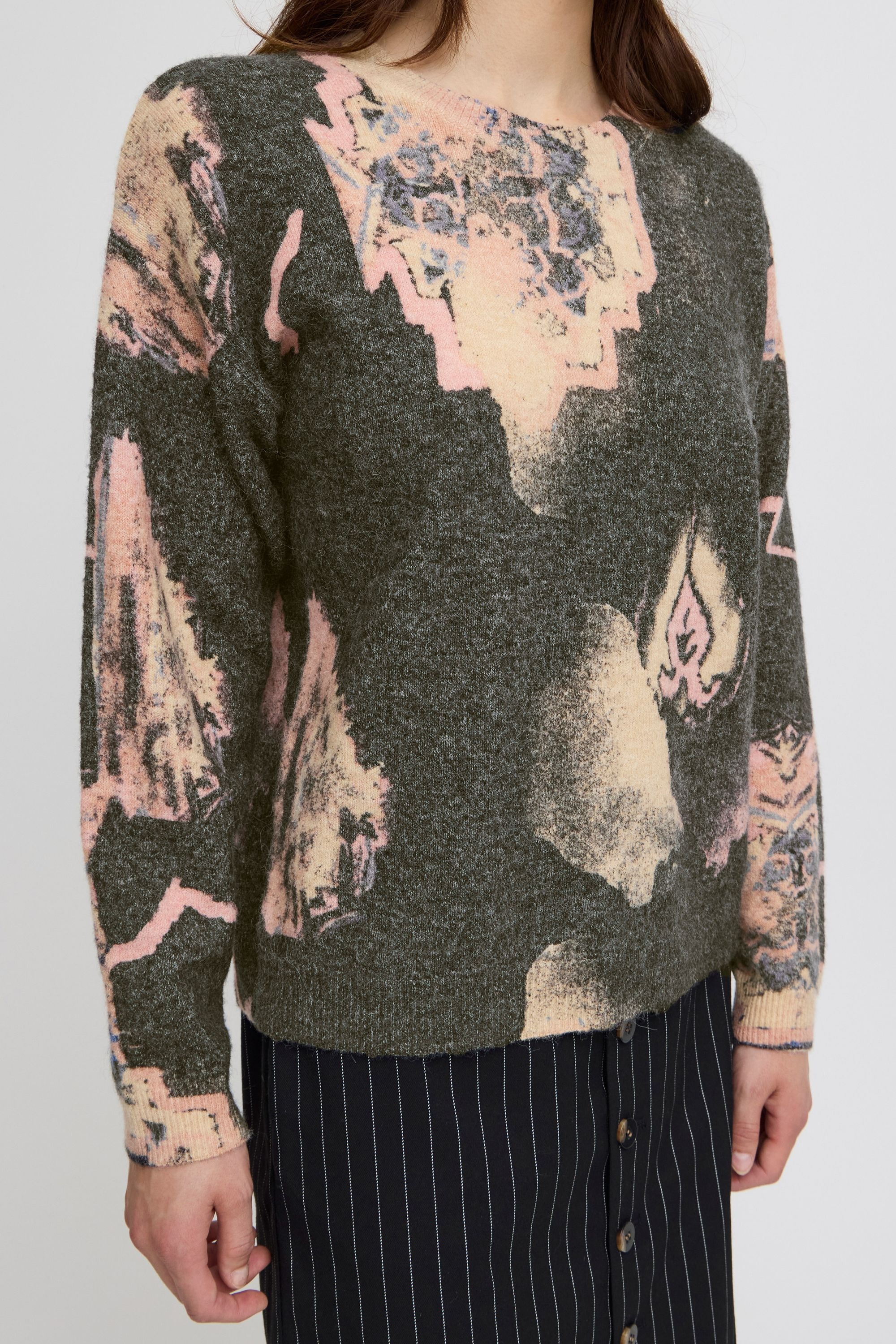 ATELIER RÊVE Strickfleece-Pullover »Strickpullover IRGARCELLE LS3«