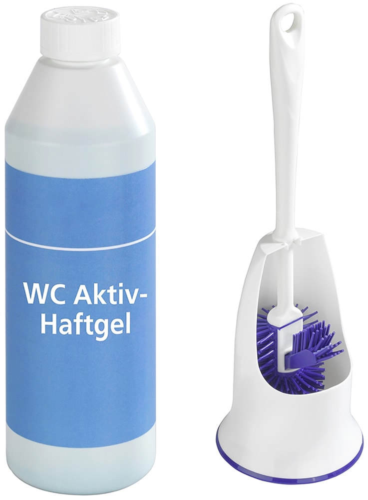 Maximex Reinigungs-Set »WC-Hygiene«, WC-Garnitur mit Randbürste und WC-Aktiv-Haftgel...