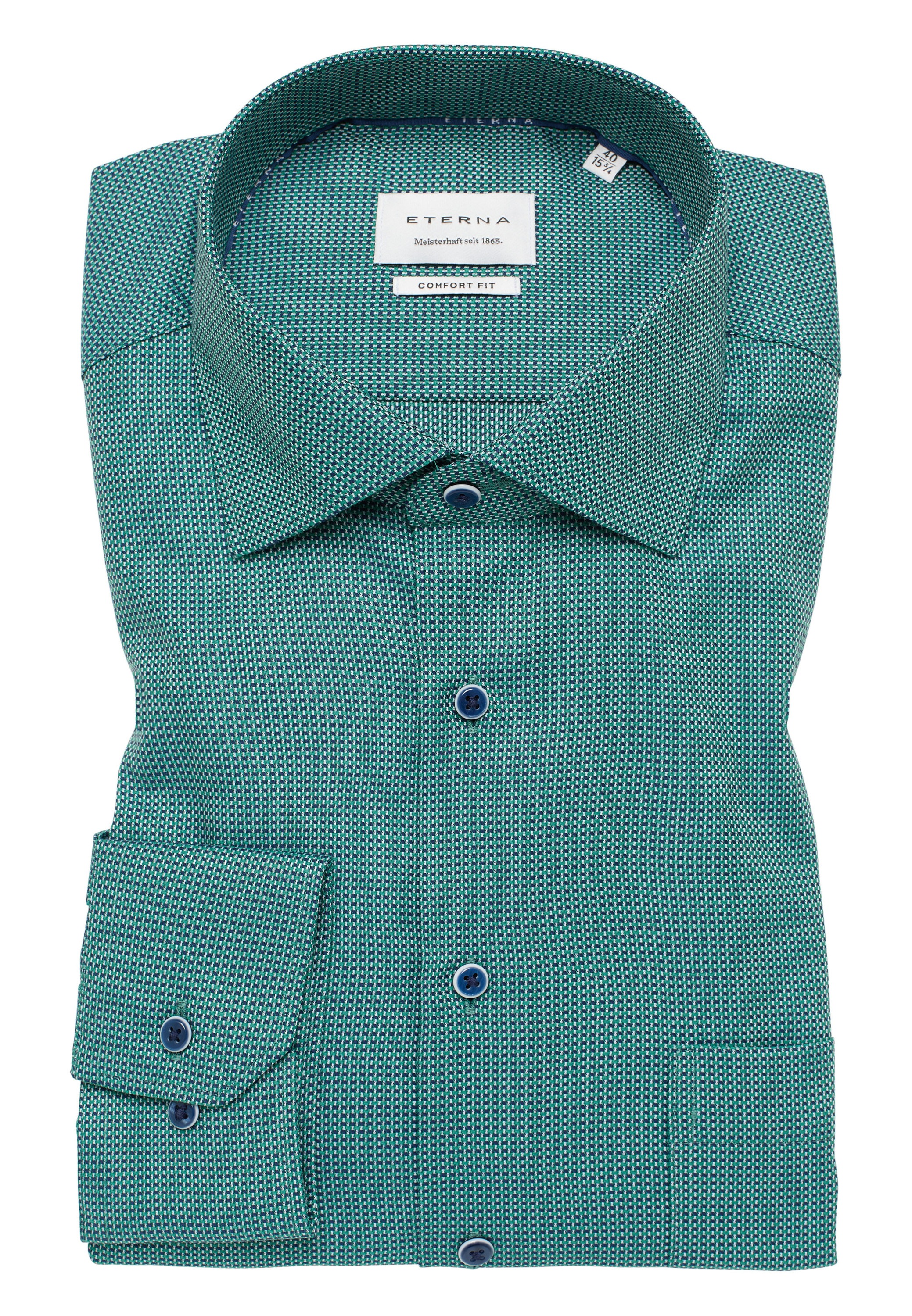 Eterna Langarmhemd »COMFORT FIT«, NON IRON (bügelfrei)