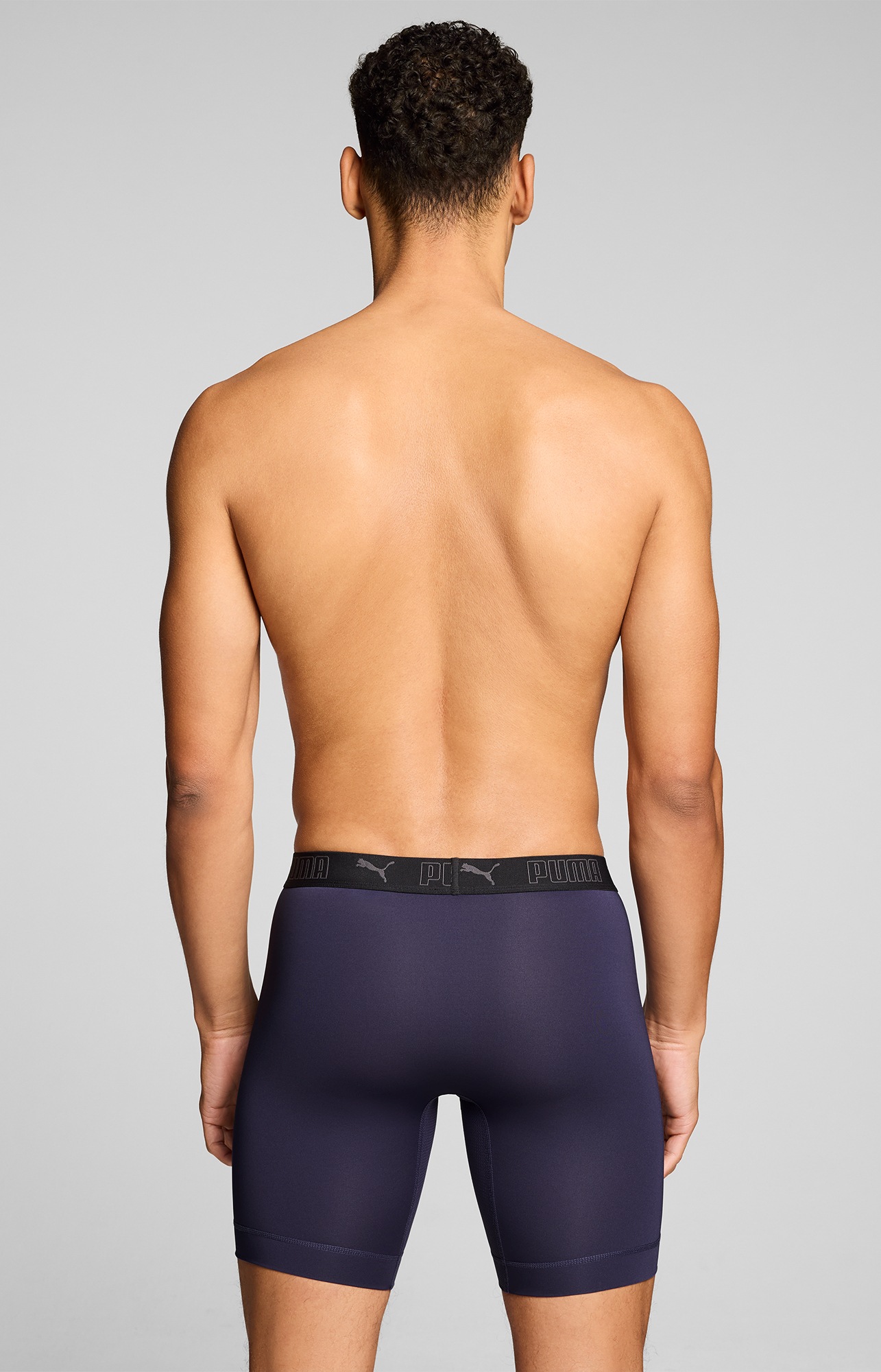 PUMA Langer Boxer »PUMA MEN SPORT MICROFIBER LONG BOXERS« 2er Pack,  mit Logo-Bund