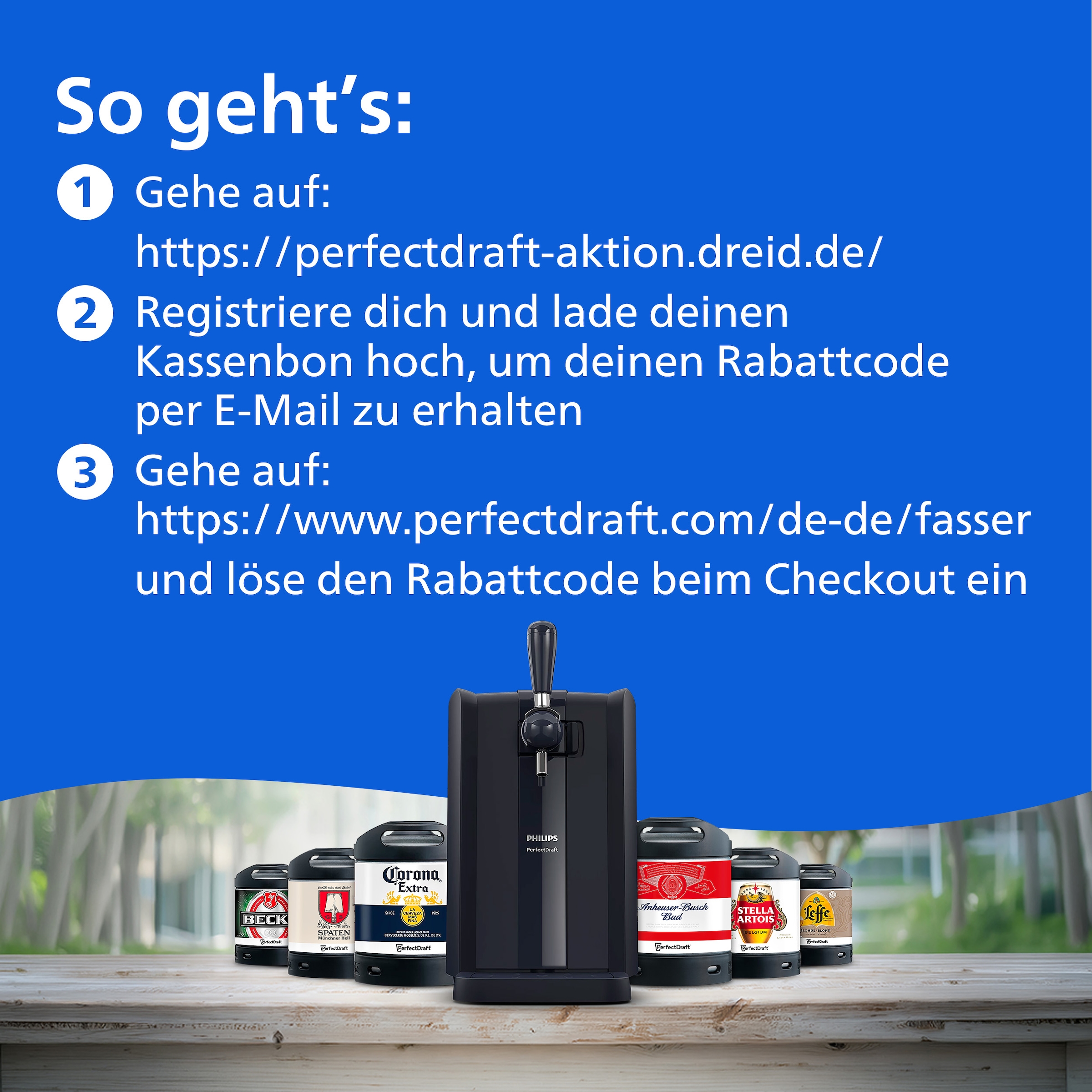Philips Bierzapfanlage »Perfect Draft 5000 Series« mit 3 Grad Kühlung und LED Beleuchtung