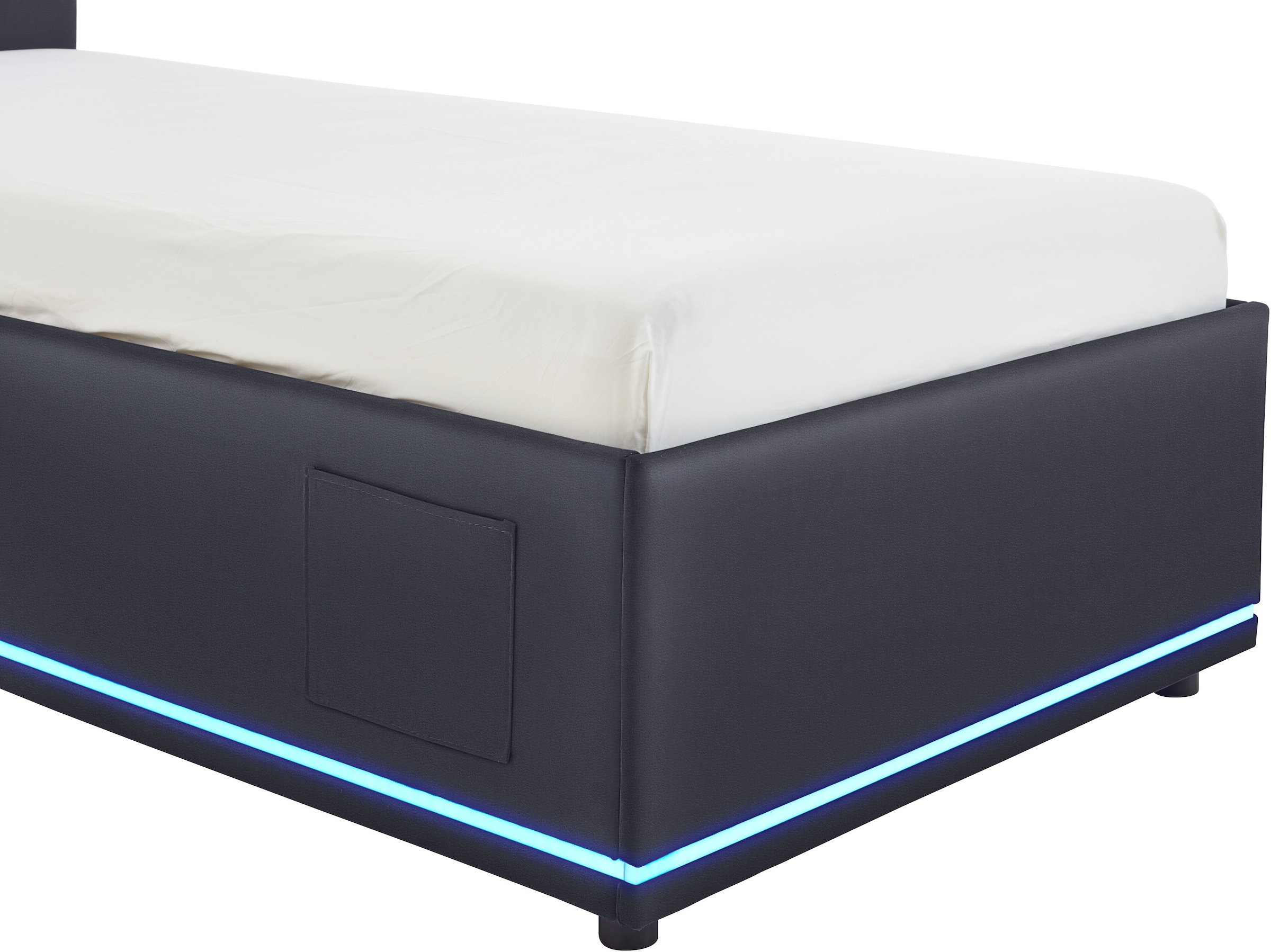 meise.möbel Polsterbett »CIRCLE inkl. LED-Beleuchtung & USB-Anschluss, wahlweise mit Bettkasten« erhältlich in den Breiten 90cm, 120cm & 140cm