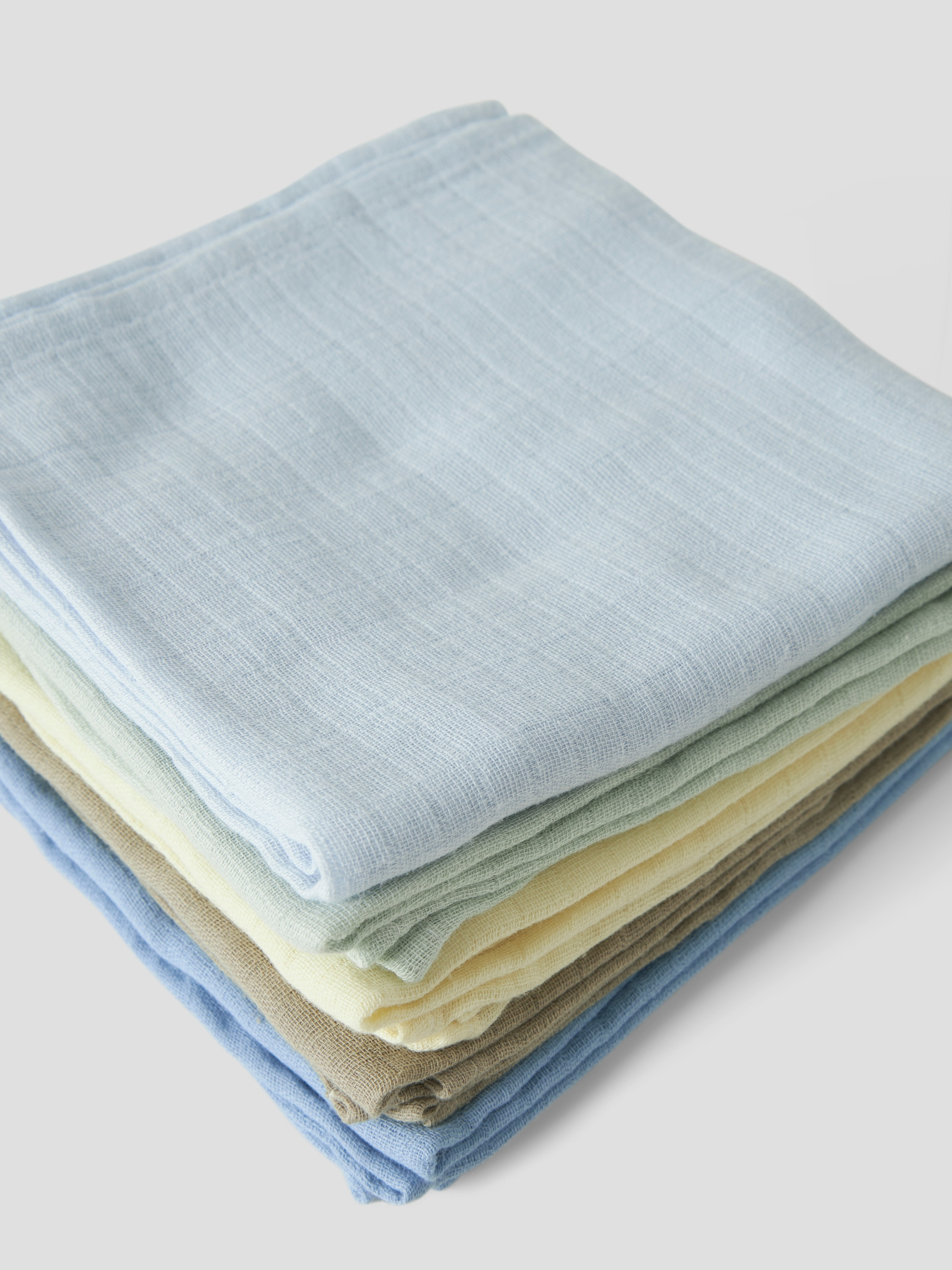 Name It Multifunktionstuch »NBNOHAPPY 5P NAPPIES LNOOS« 5 Stk. Baumwolle, Spucktuch