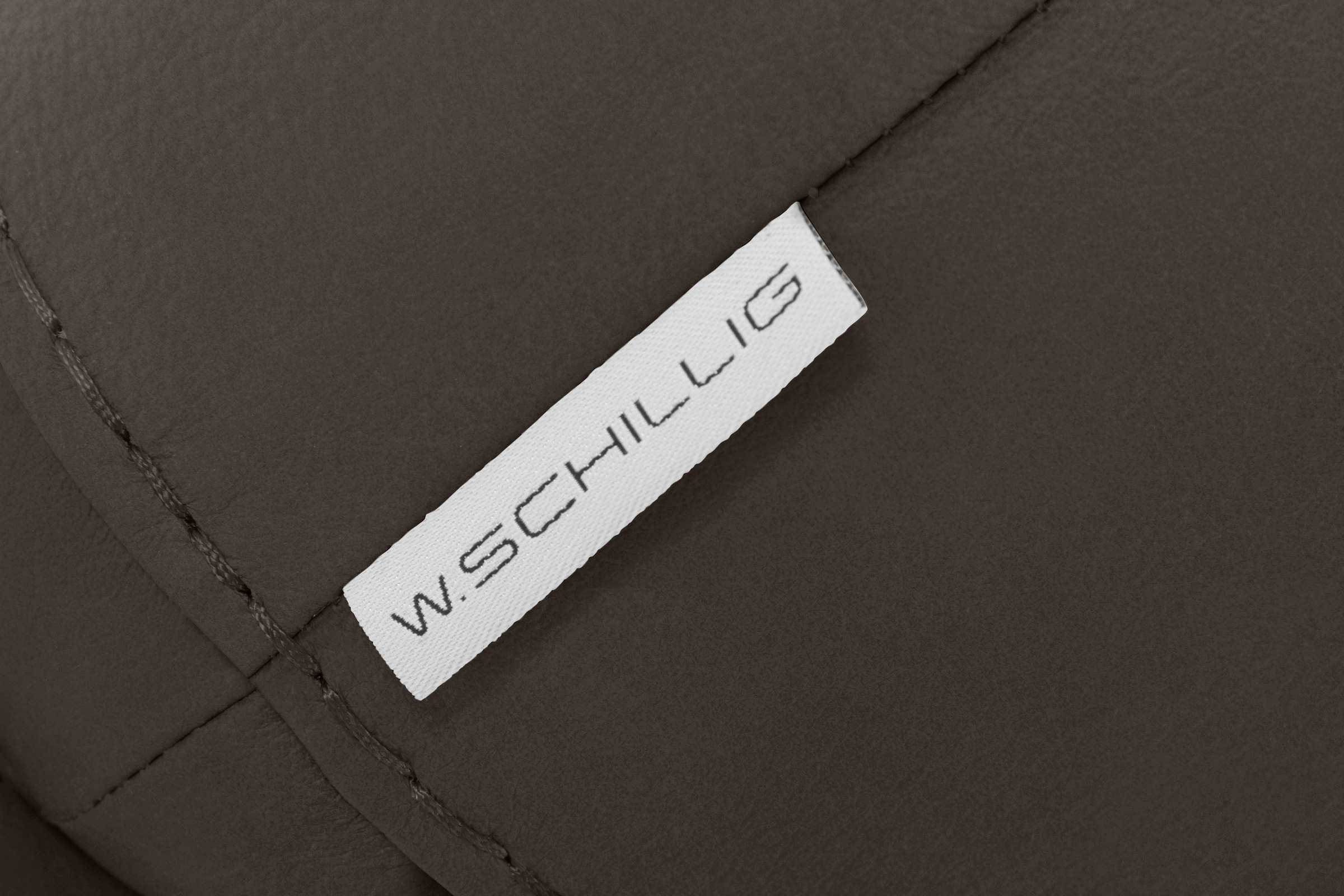 W.SCHILLIG Hocker »montanaa«, mit Metallkufen in Silber matt, Breite 71 cm