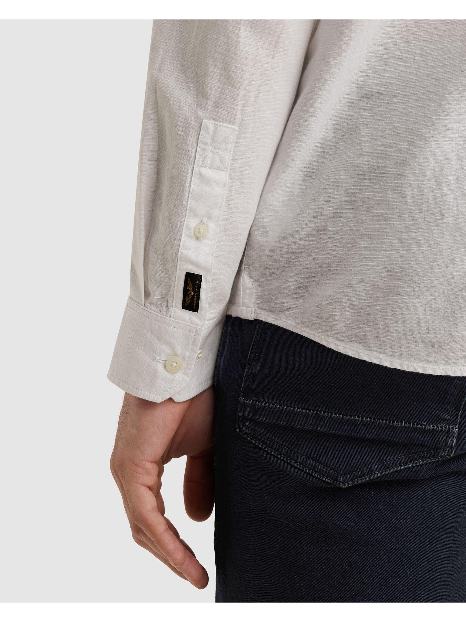 PME LEGEND Langarmhemd mit Logo Stickerei