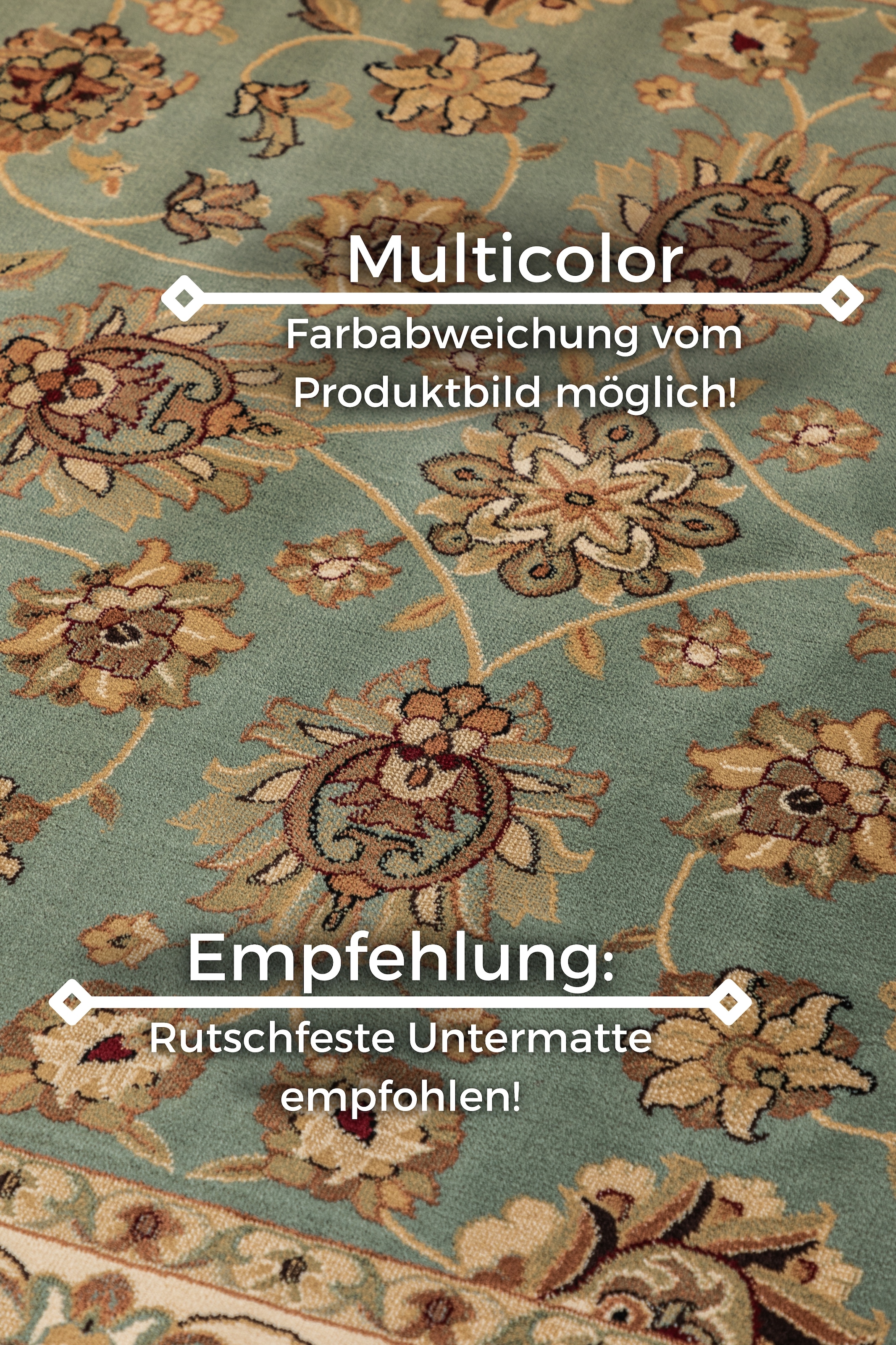 NOURISTAN Teppich »Kohsan«, rechteckig, 8 mm Höhe, Orient Optik, strapazierfähig, pflegeleicht, robust