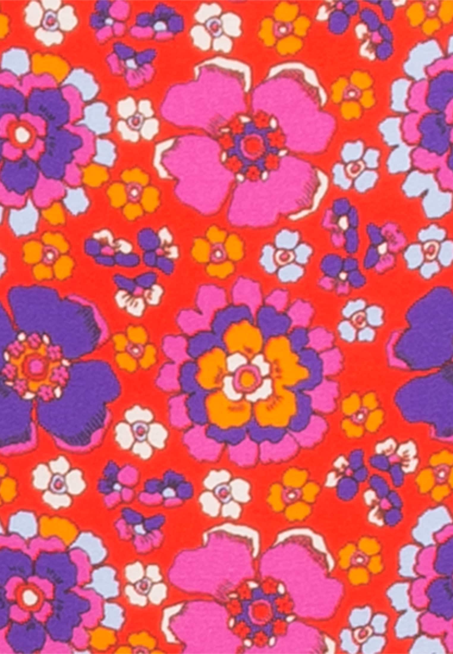 seidensticker Shirtbluse »Schwarze Rose«, Kurzarm Rundhals Druck