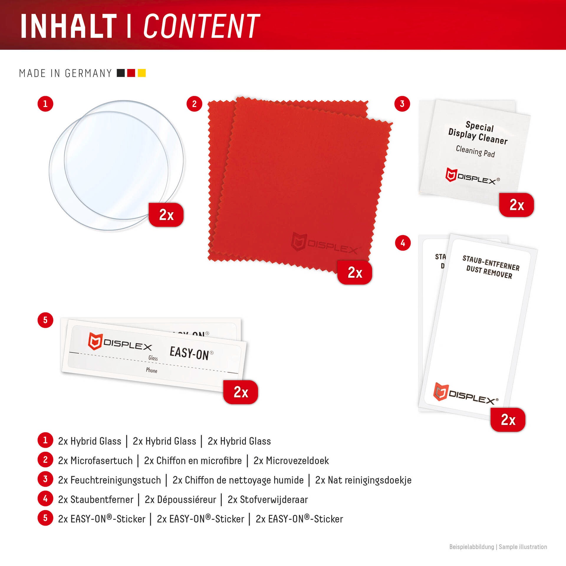 Displex Displayschutzglas »Smartwatch Glass Unbreakable Protector« für Samsung Galaxy Watch8 40mm Displayschutzfolie, Schutzfolie, Bildschirmschutz, kratz- & stoßfest