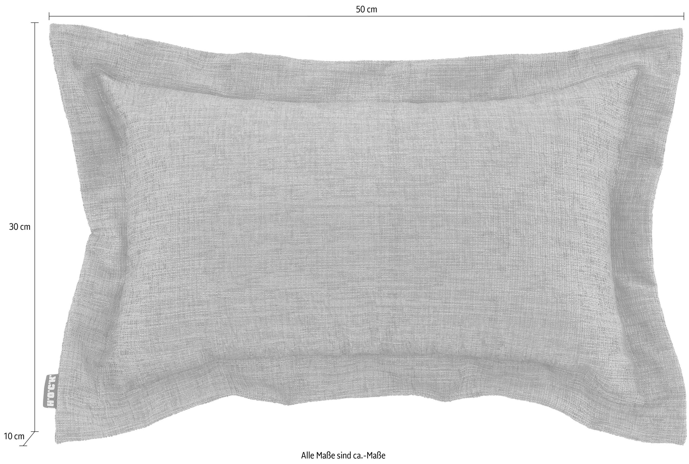 H.O.C.K. Dekokissen »Addicted« mit angesagtem Stehsaum, Kissenhülle mit Füllung, 1 Stück