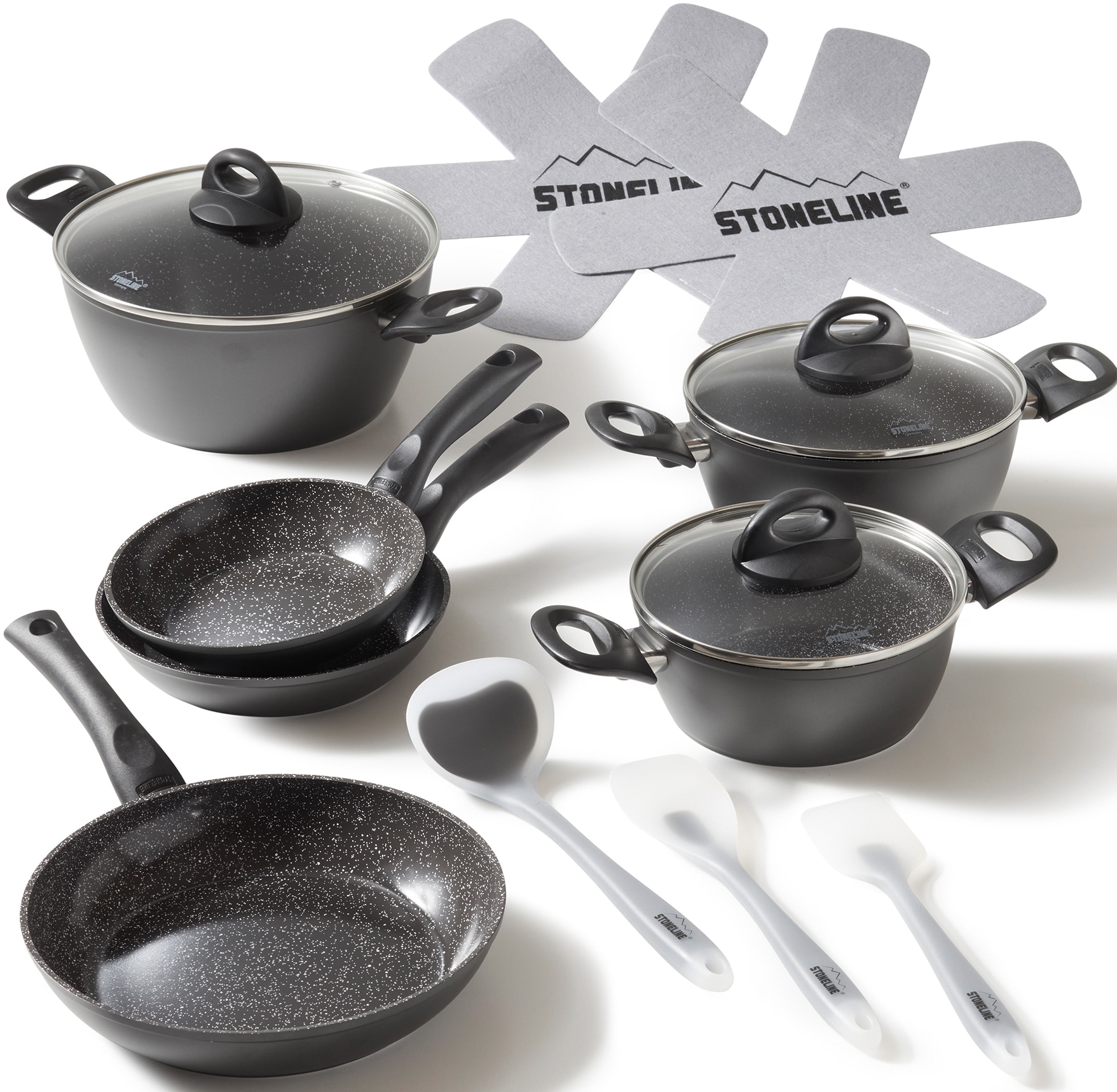 STONELINE Topf-Set, kaufen 14 Online Keramik-Antihaftbeschichtung, Aluminium, OTTO tlg.), (Set, im Shop Induktion