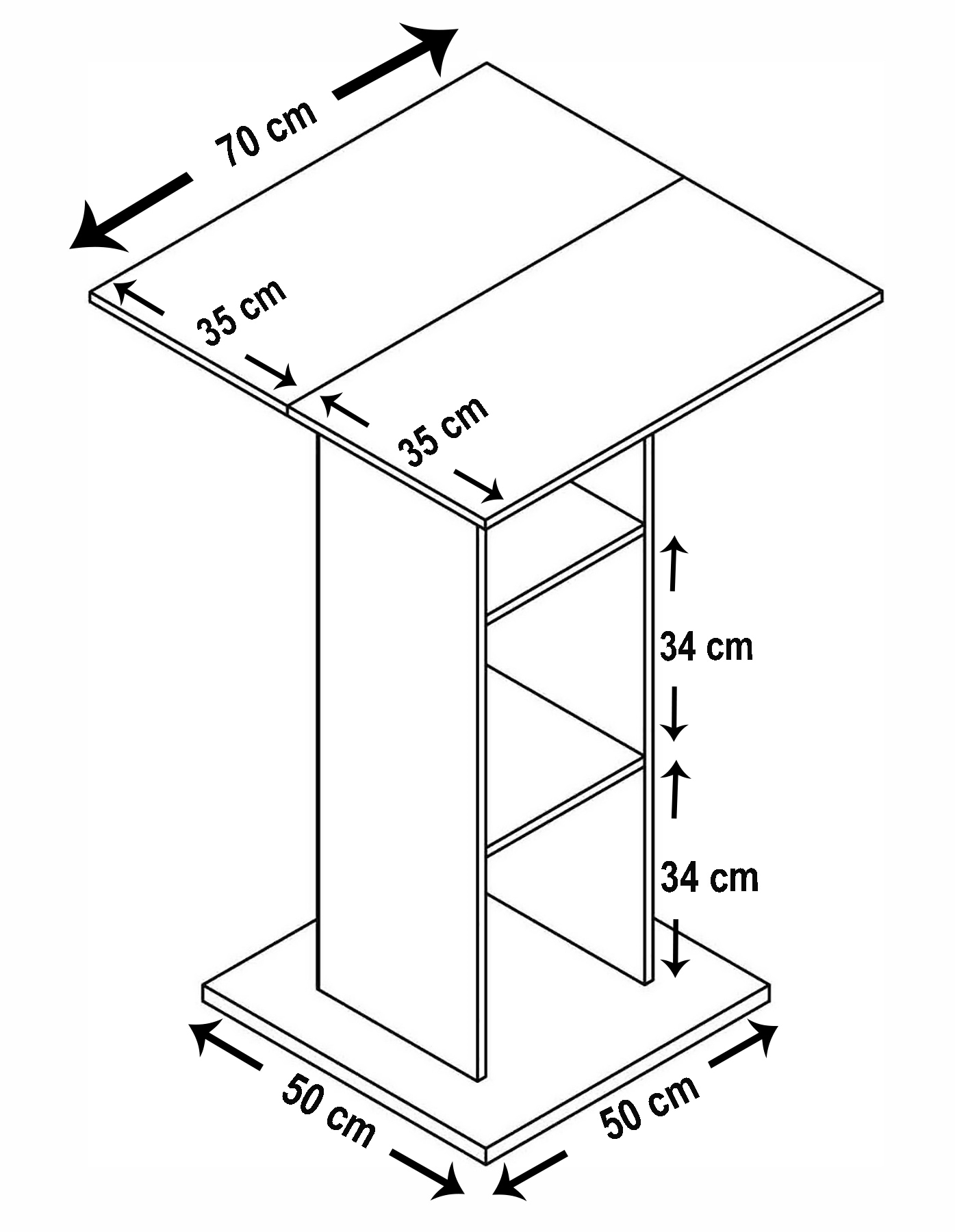 VCM Stehpult »Holz Stehpult Rednerpult Stehtisch Bofus«, (Bofus)