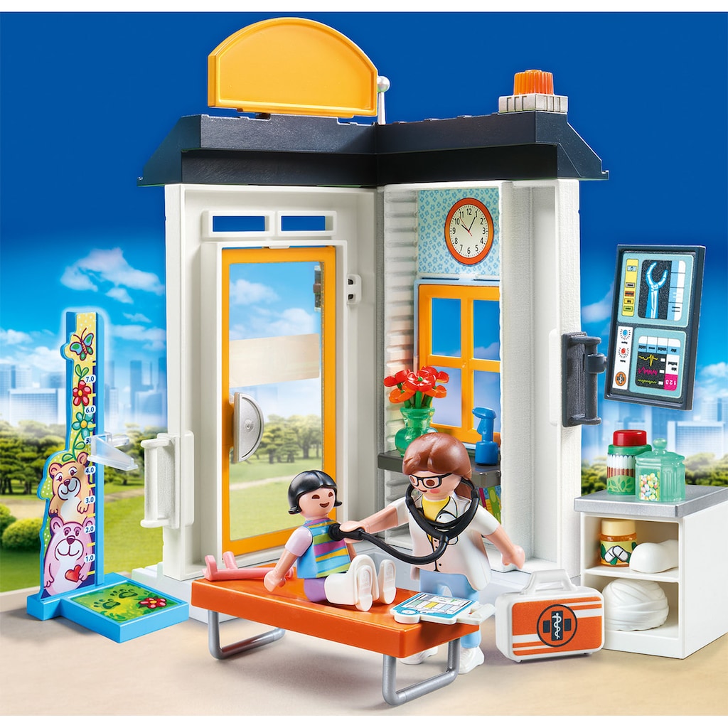 Playmobil® Konstruktions-Spielset »Starter Pack Kinderärztin (70818), City Life«, (57 St.)
