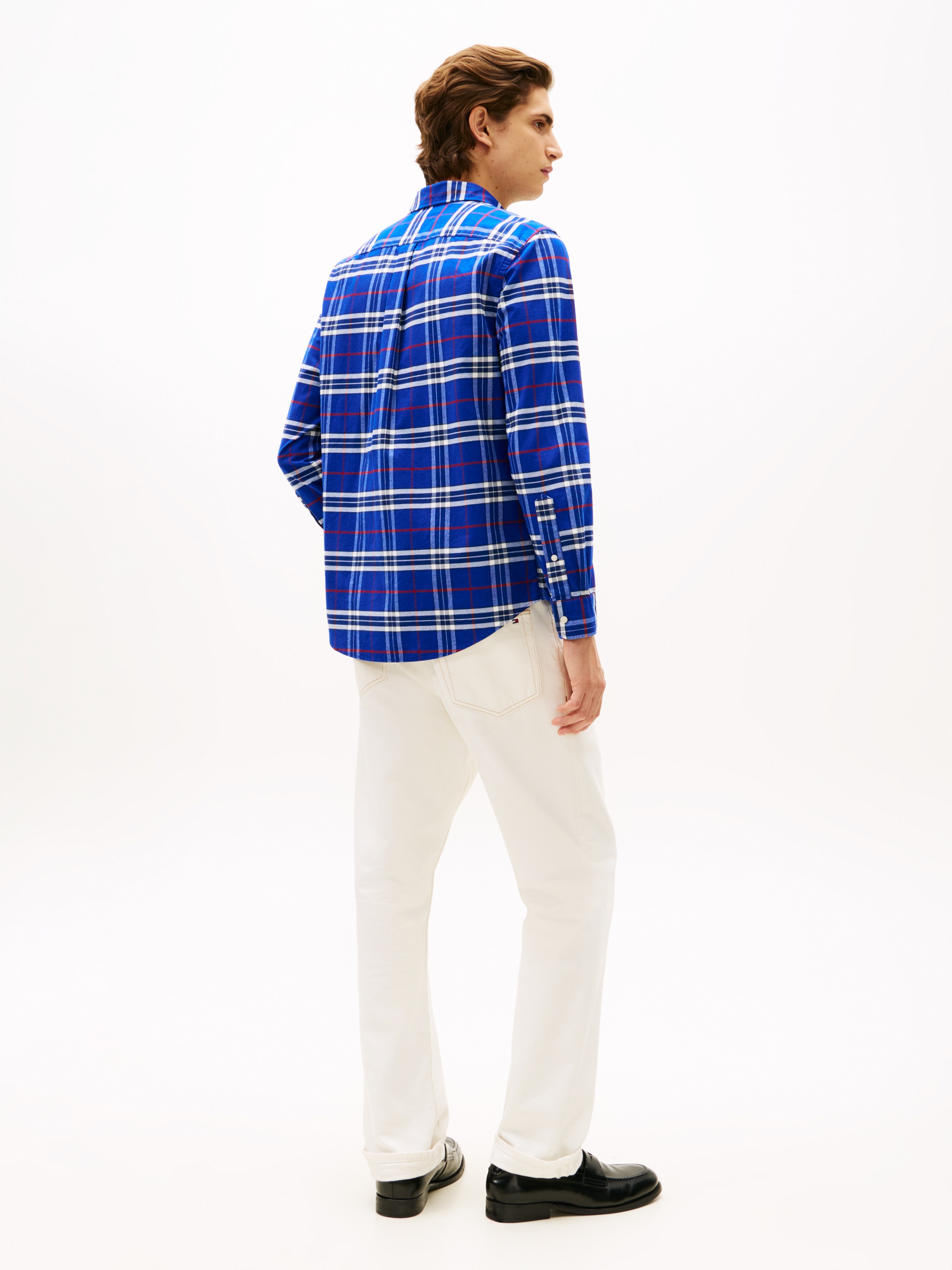 Tommy Hilfiger Langarmhemd »BRUSHED OXFORD CHECK« regular fit, kariert, Button-down-Kragen