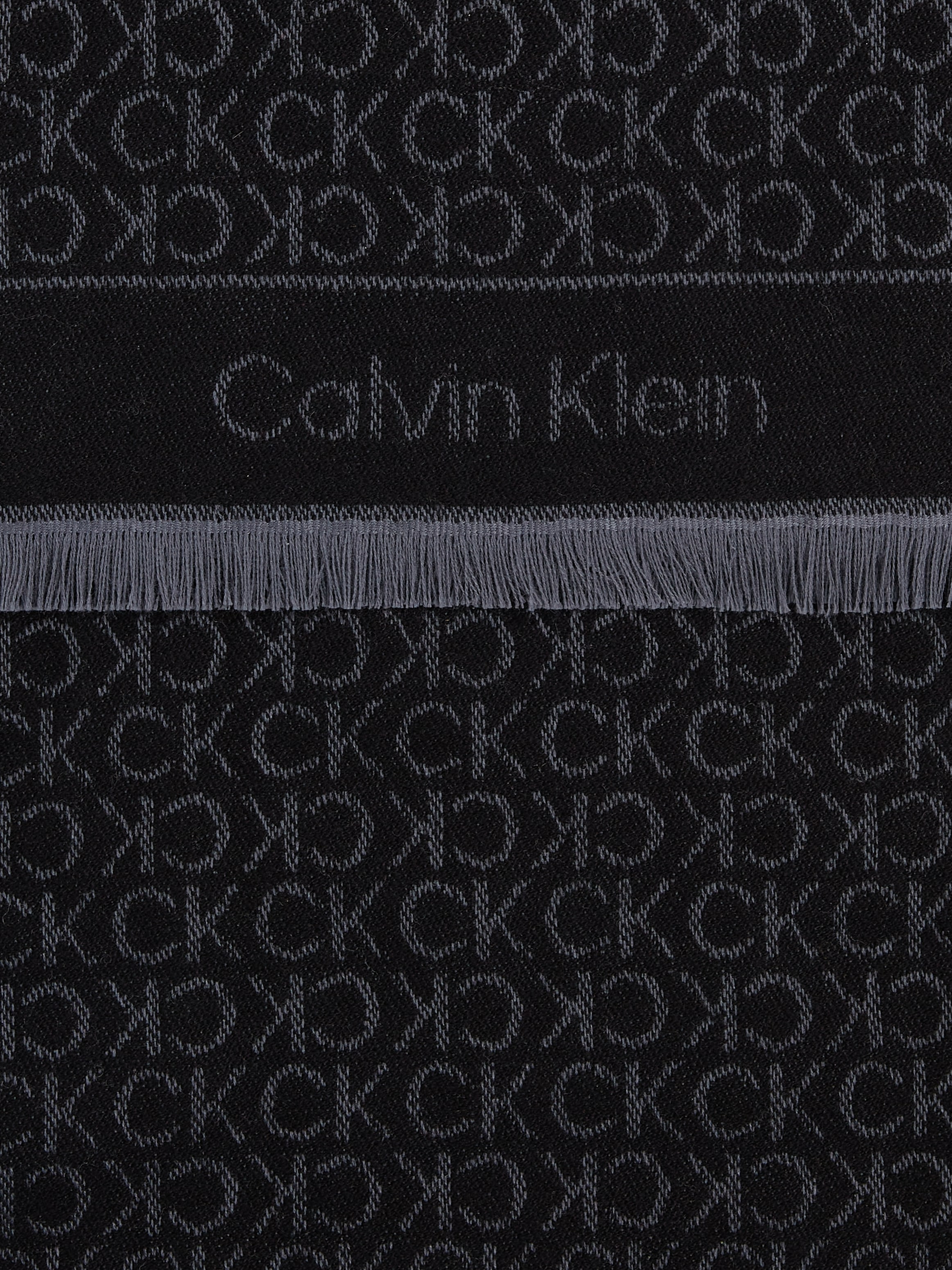 Calvin Klein Schal »MONOGRAM JACQUARD SCARF 40X180«