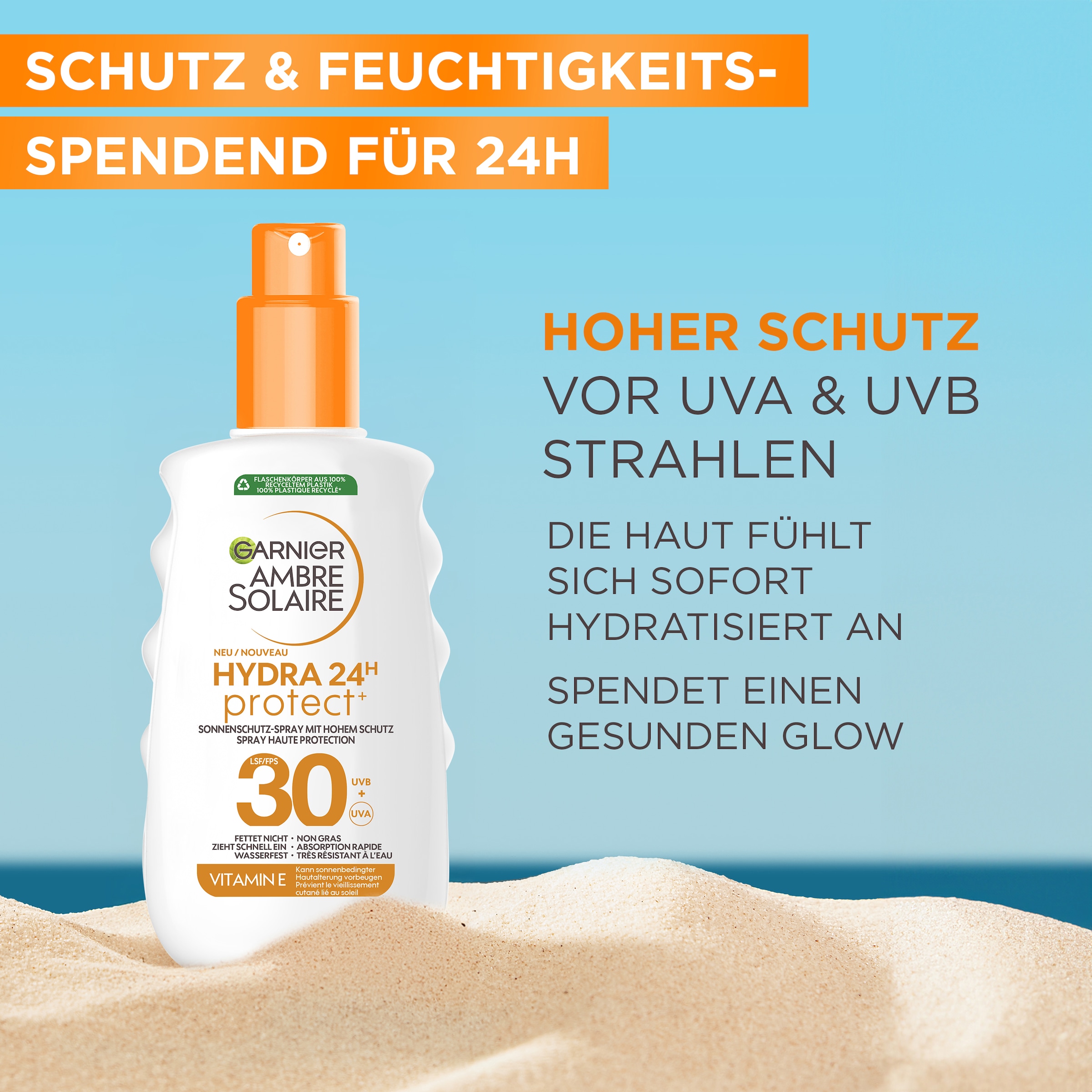 GARNIER After Sun-Spray »Garnier Hydra Protect+ 24h LSF 30«