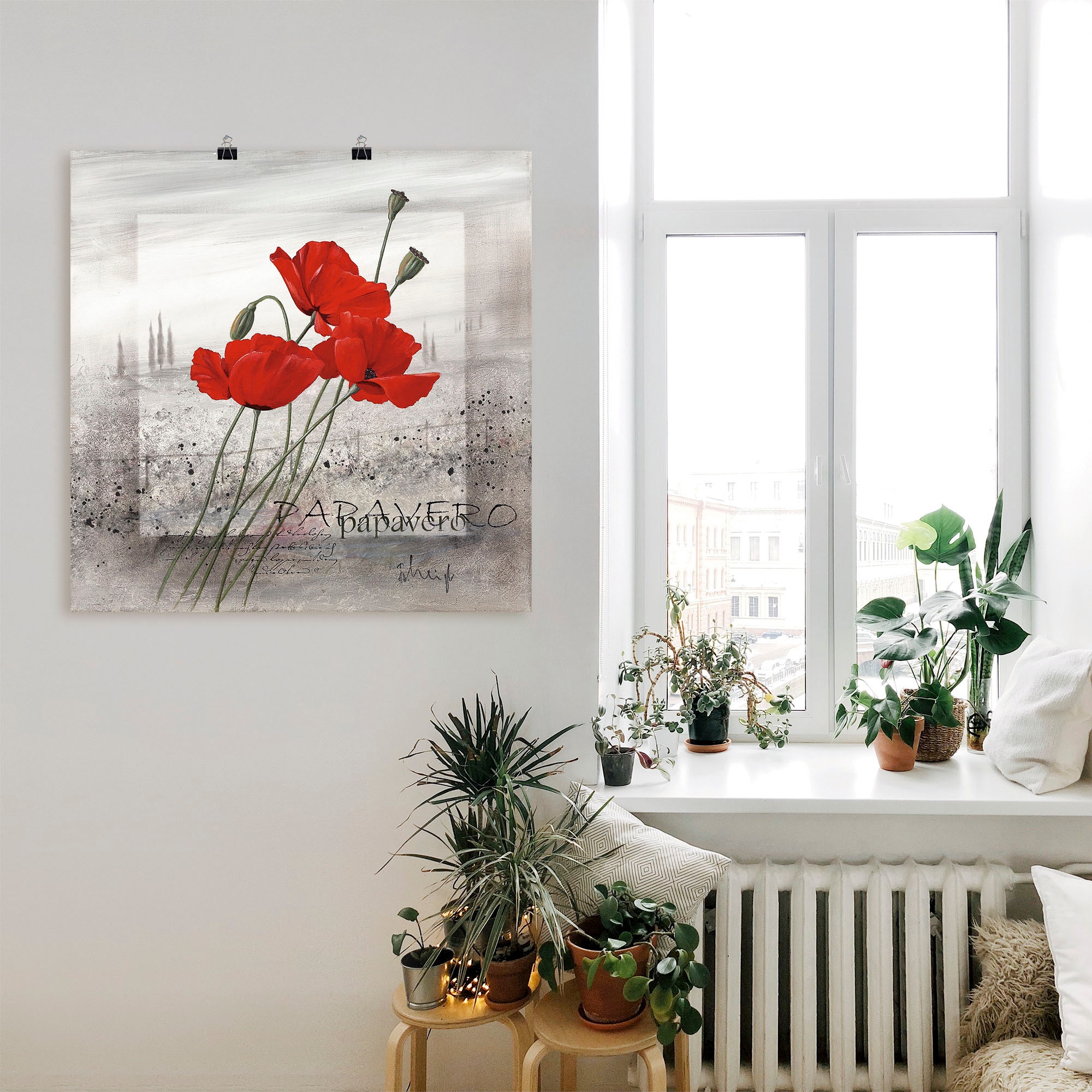 Artland Wandbild »Mohnblumen« Blumen 1 Stk. tlg. als Leinwandbild, Poster in verschied. Größen