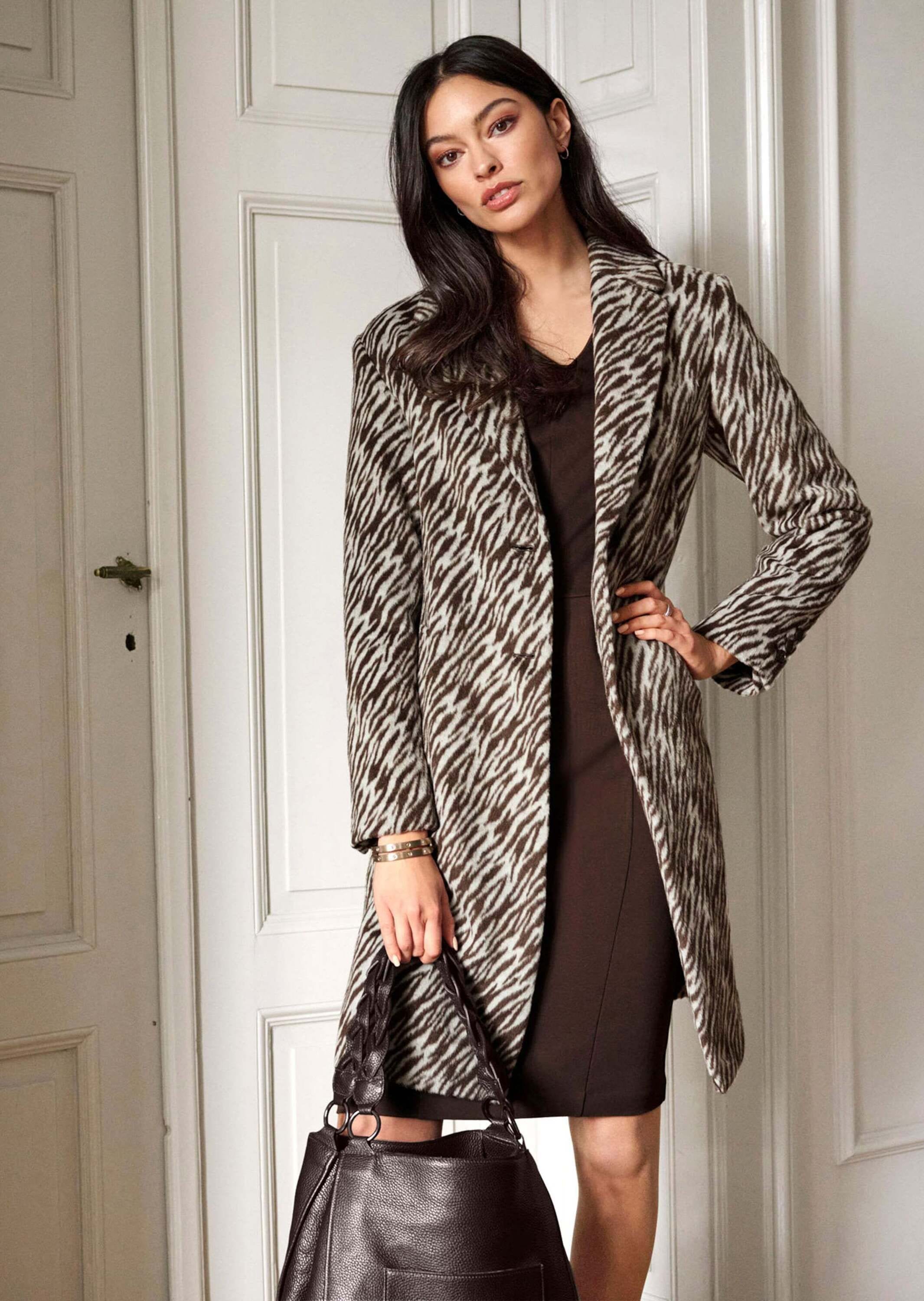 MADELEINE Langmantel »Kurzmantel Kurzmantel im Animal-Dessin«