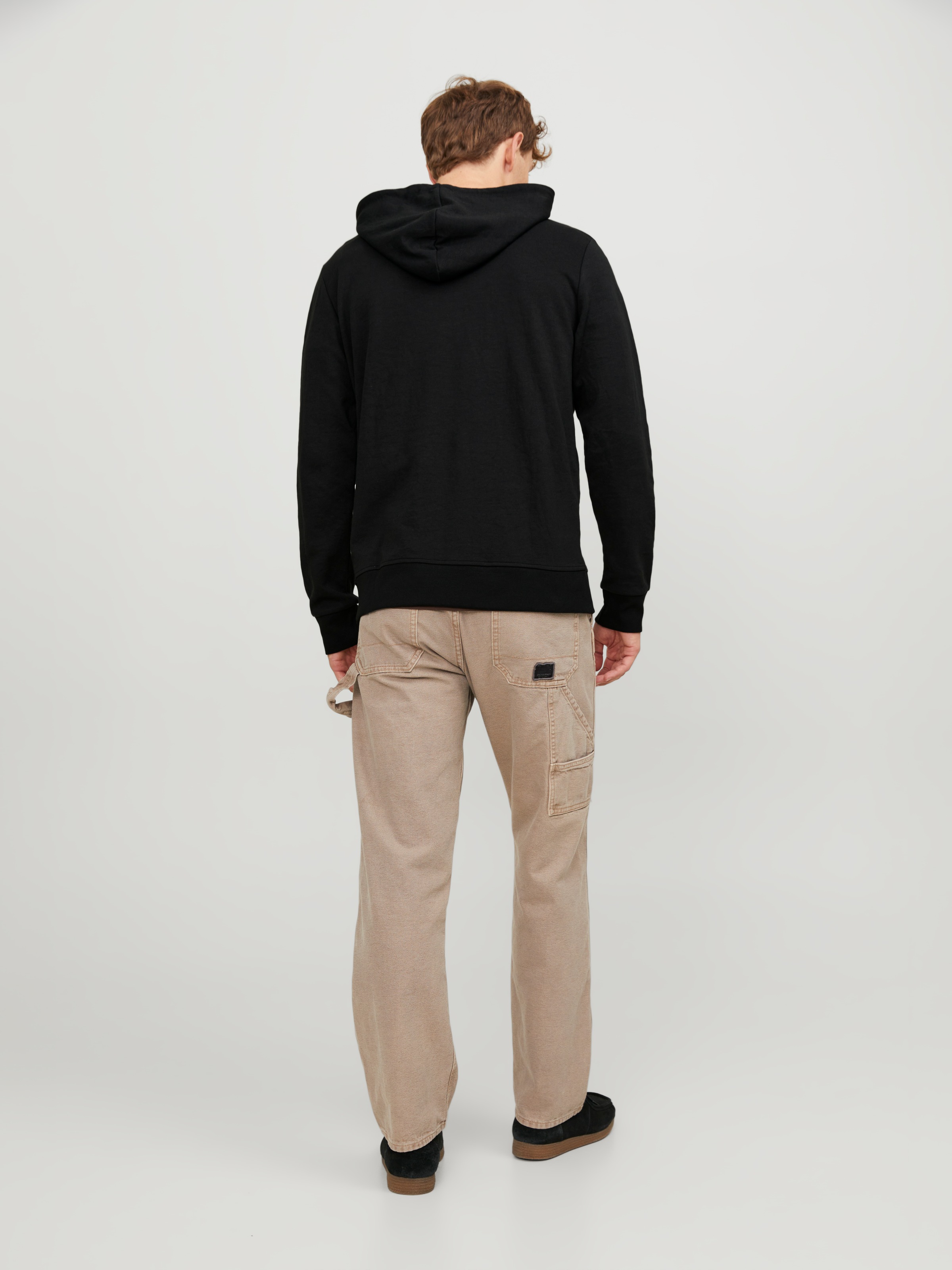 Jack & Jones Kapuzensweatjacke »JJEBASIC Hoodie mit Rippbündchen und angenehmem Tragegefühl« unifarben, modisch, regular fit, Baumwollmischung, Rundhals