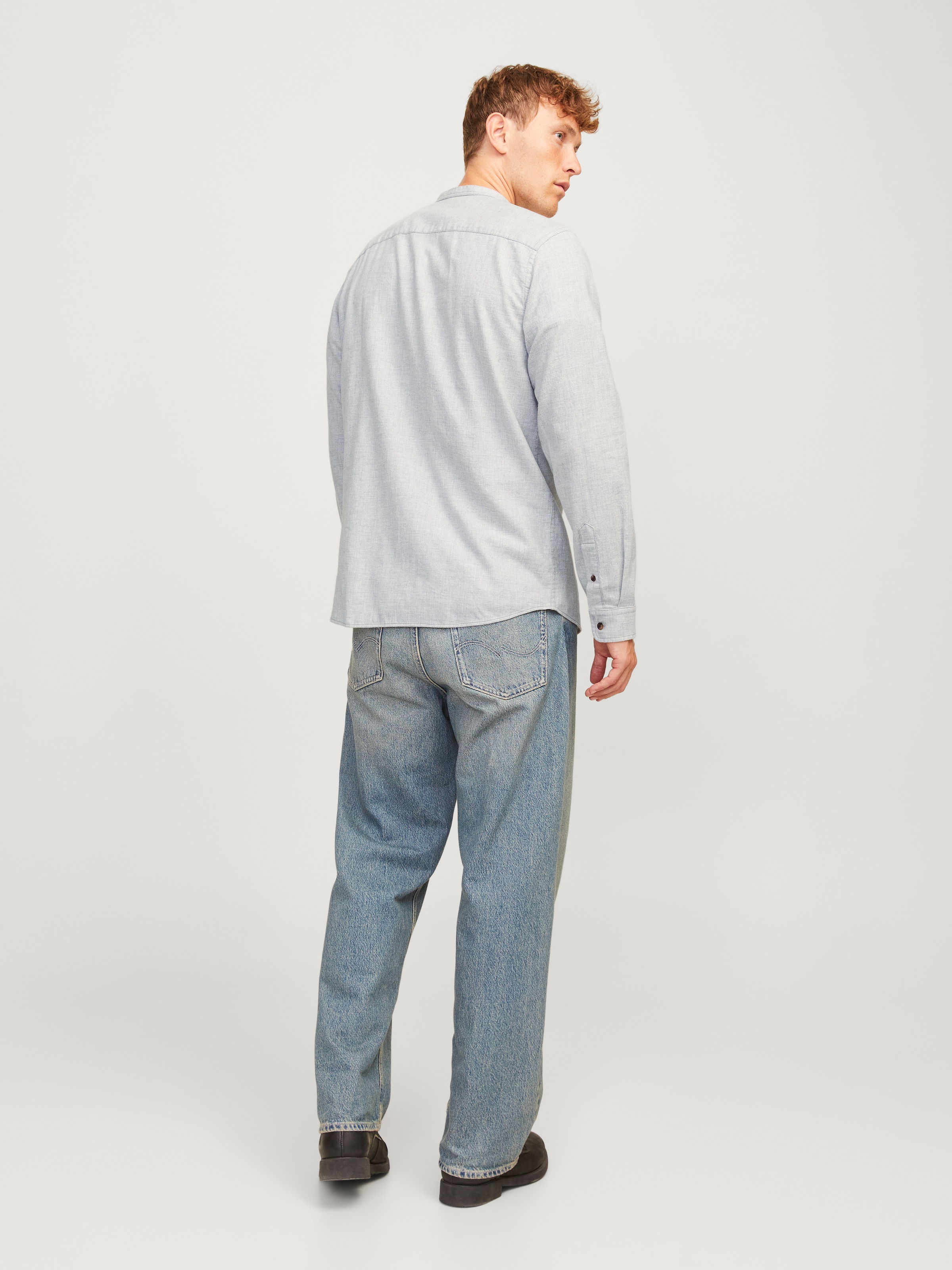 Jack & Jones Langarmhemd »JJEBAND MELANGE SHIRT LS SN«