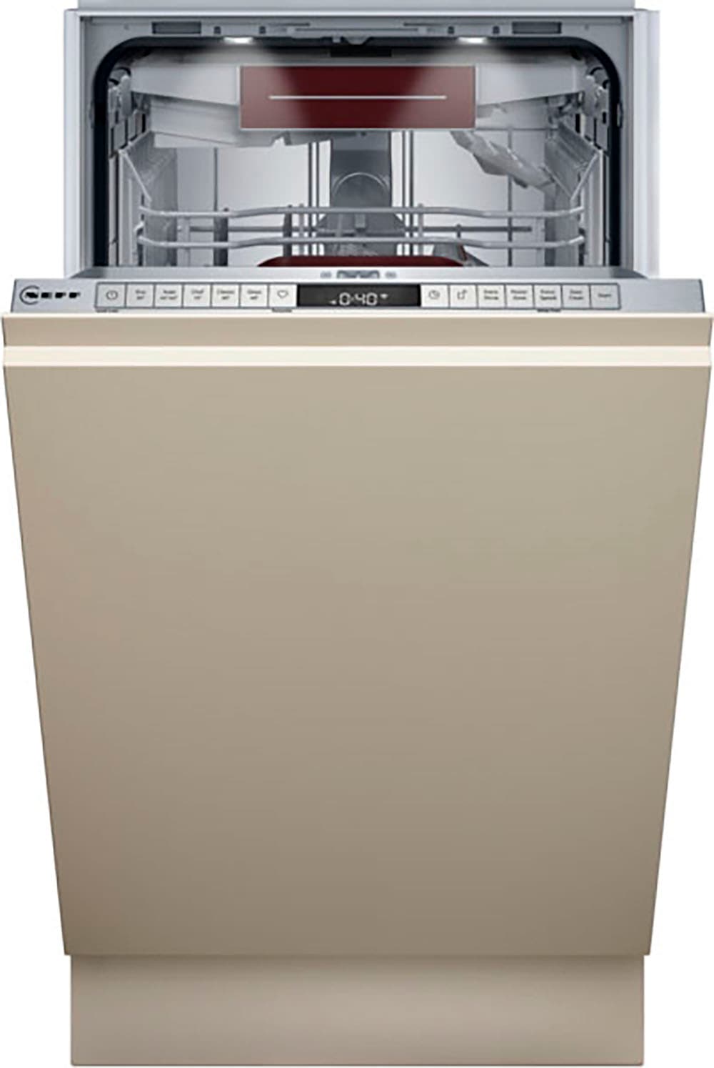NEFF vollintegrierbarer Geschirrspüler N 70 »S857YMX02E«, 10 Maßgedecke, Time Light: auf den Boden projizierte Restlaufzeit
