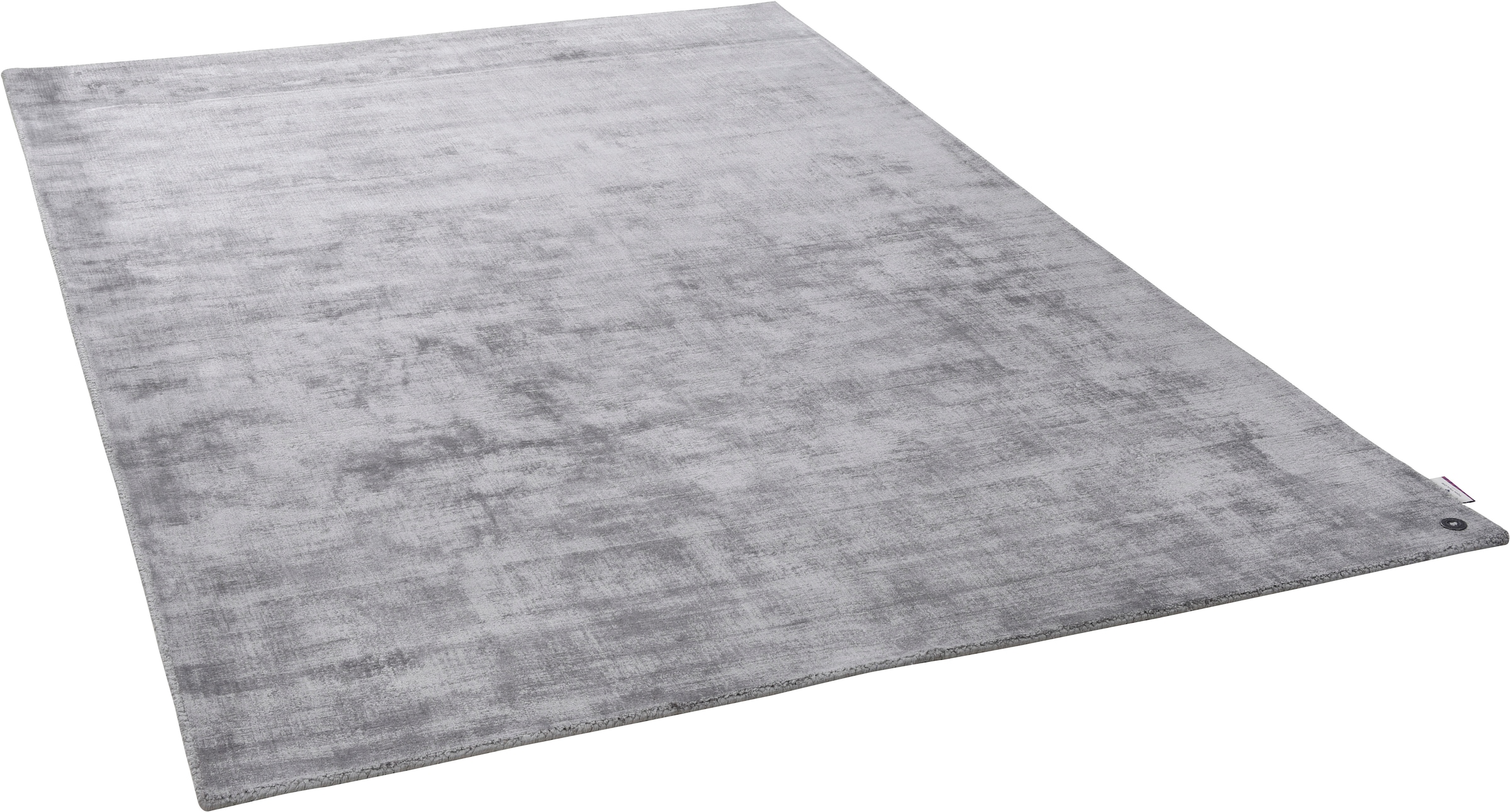 TOM TAILOR HOME Teppich »Shine uni«, rechteckig, 8 mm Höhe, Handweb Teppich, 100% Viskose, handgewebt, mit elegantem Schimmer
