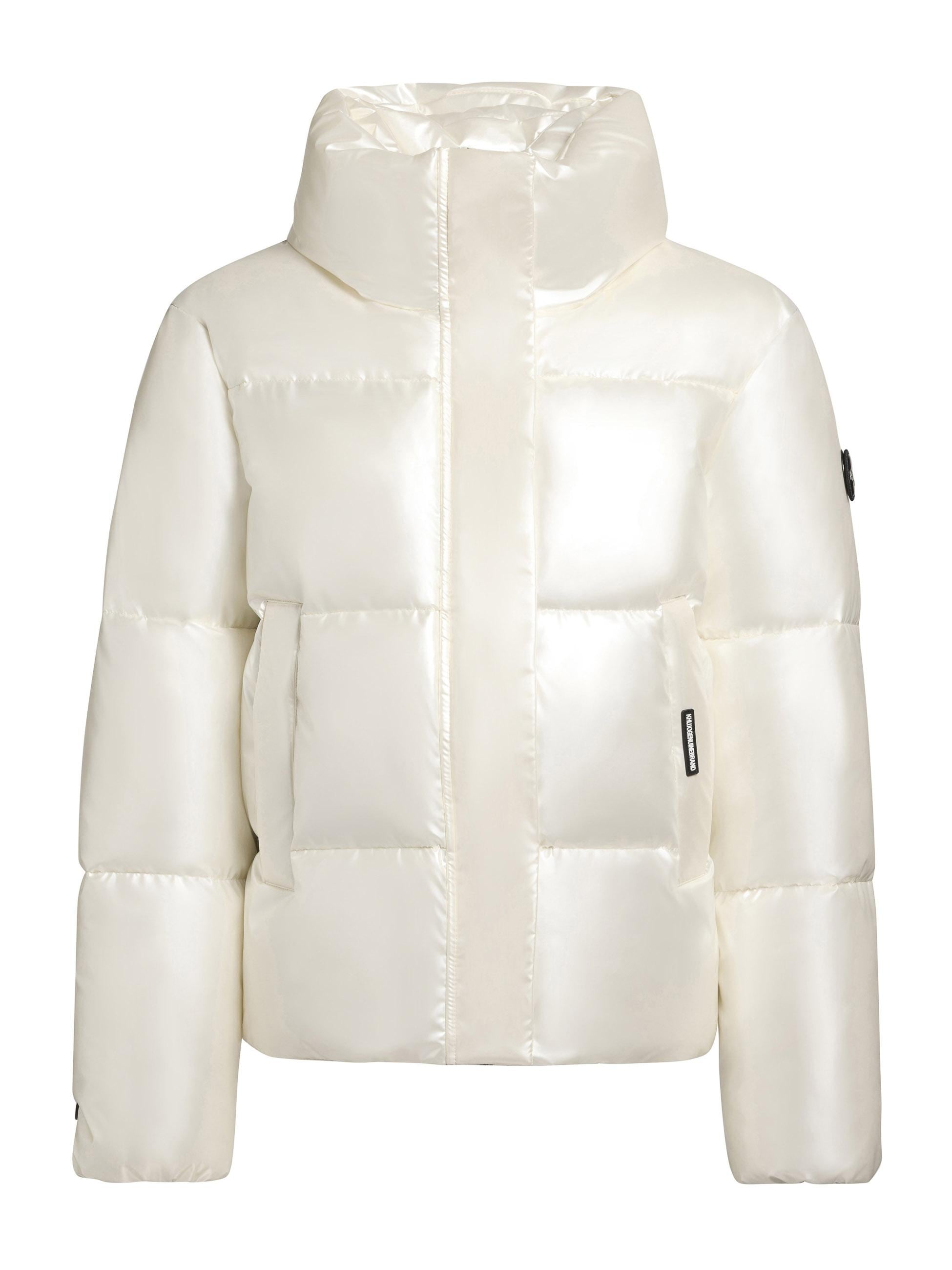 Steppjacke »Steppjacke Rinja Shiny-YM«, ohne Kapuze, glänzende kurze Winterjacke für...