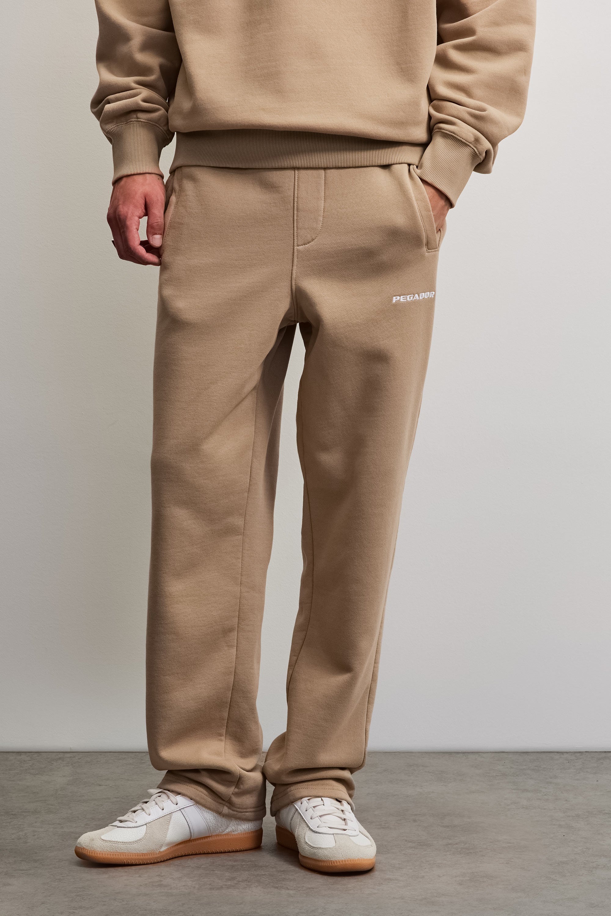 PEGADOR Sweathose »Logo Wide Sweat Pants«  Baumwollmischung, weit