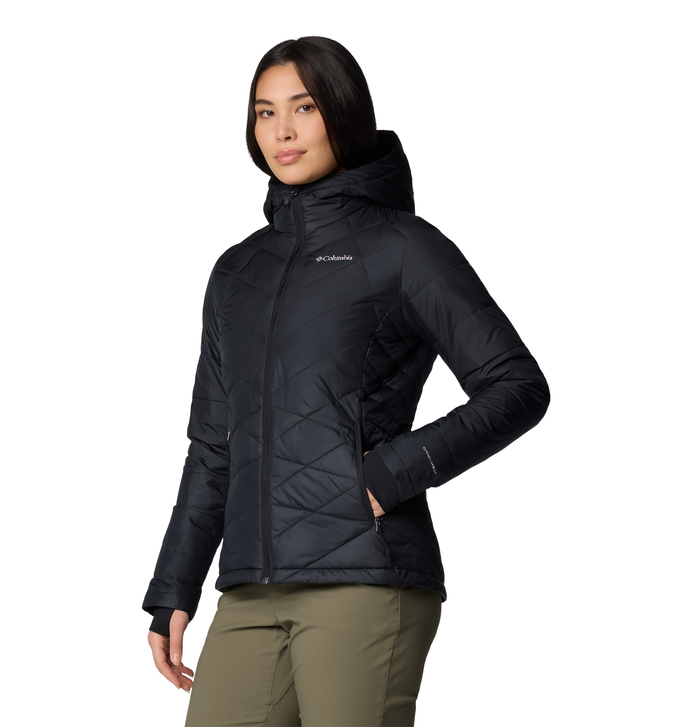 Columbia Steppjacke »HEAVENLY HOODED JACKET«, (1 St.), mit Kapuze